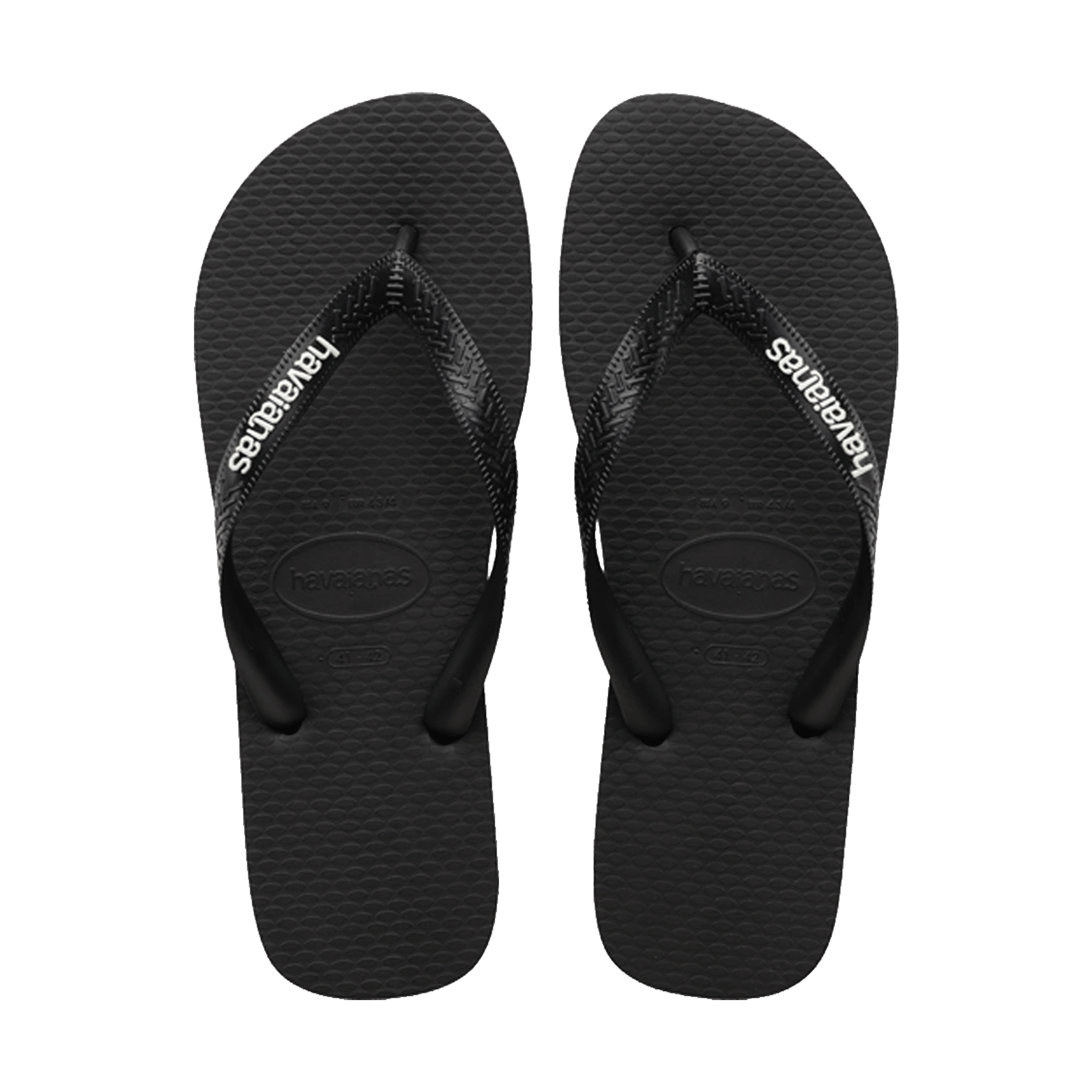 Mens Havaianas Rubber Logo Thongs