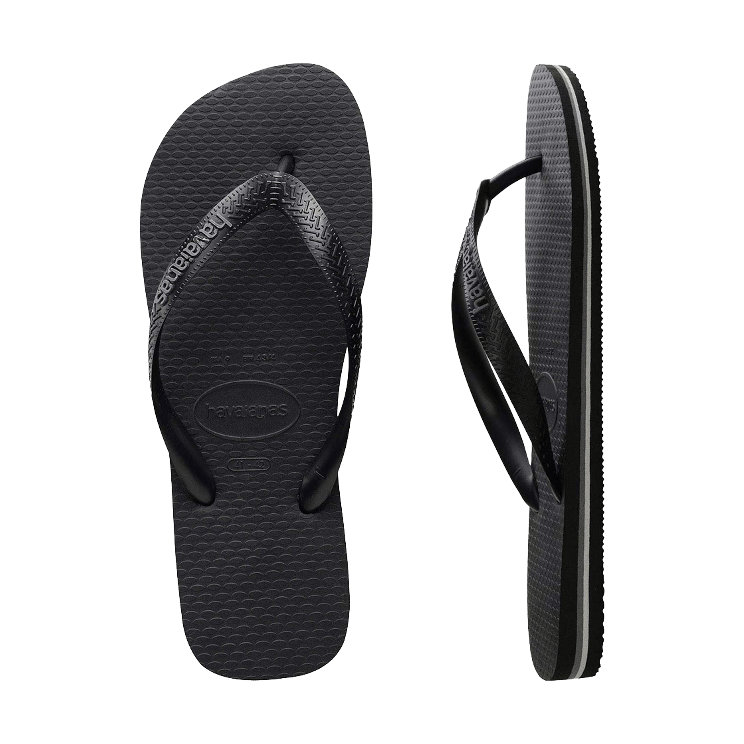 Mens Havaianas Rubber Logo Thongs