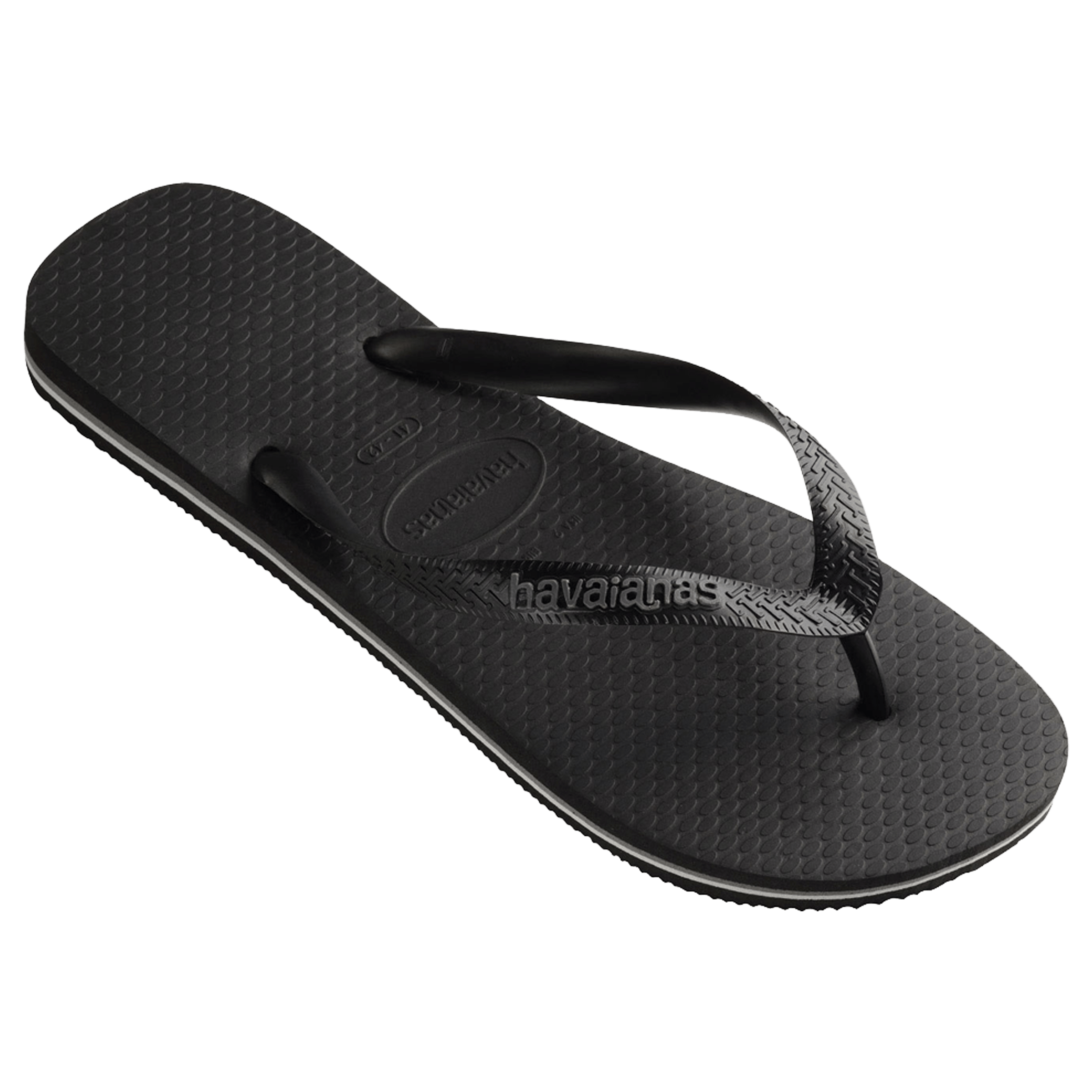 Mens Havaianas Rubber Logo Thongs
