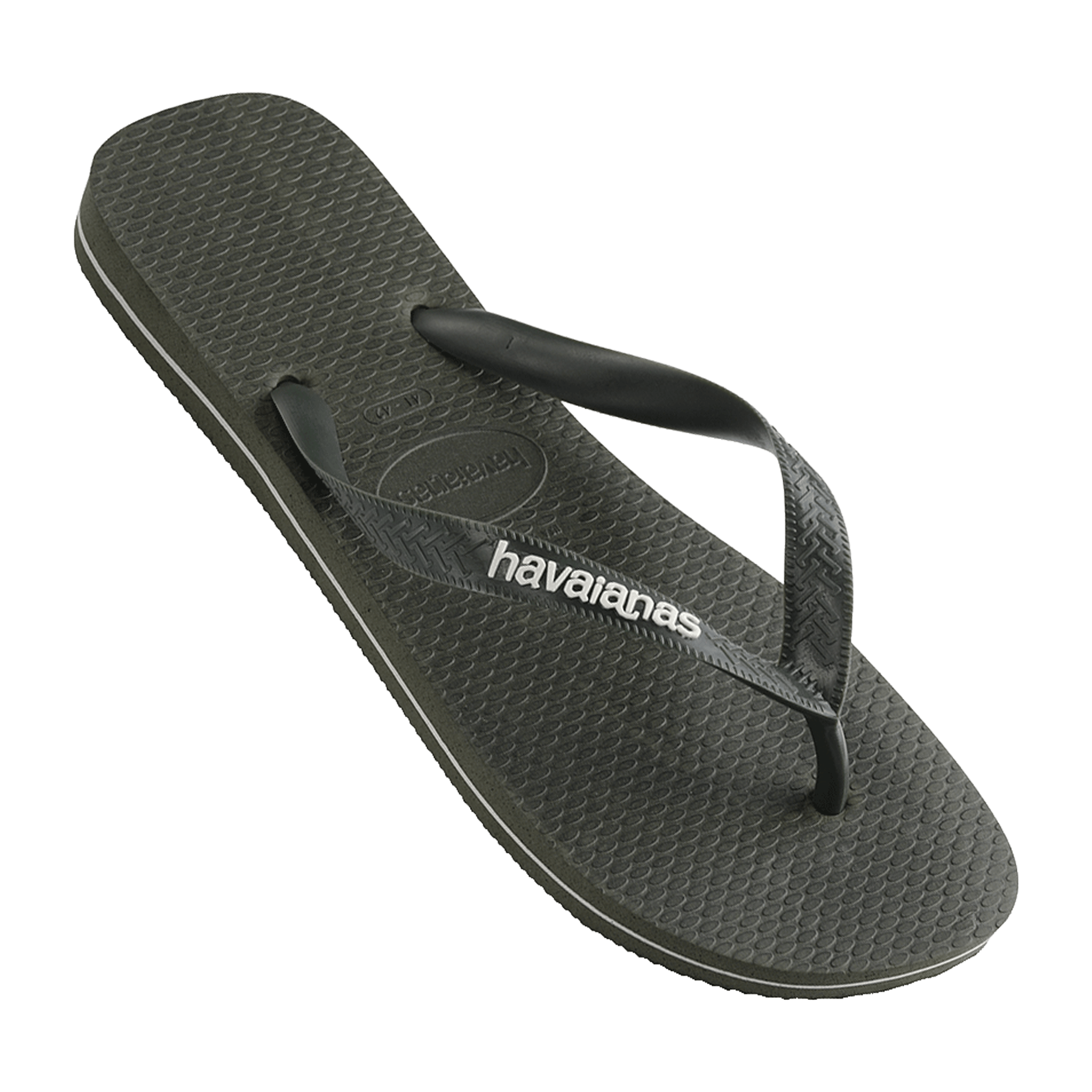 Mens Havaianas Rubber Logo Thongs