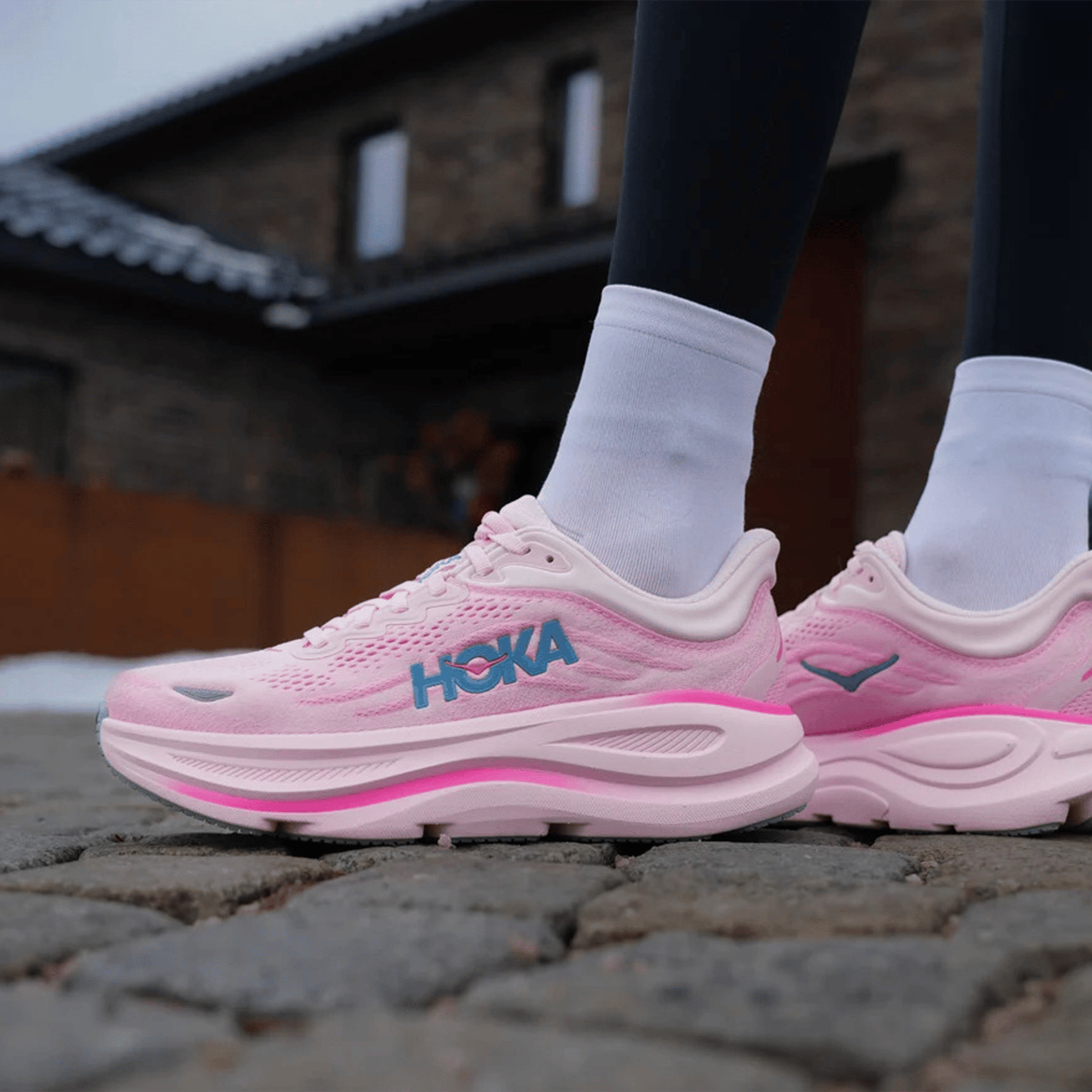 Womens HOKA Bondi 9 (D Wide) Running Shoes