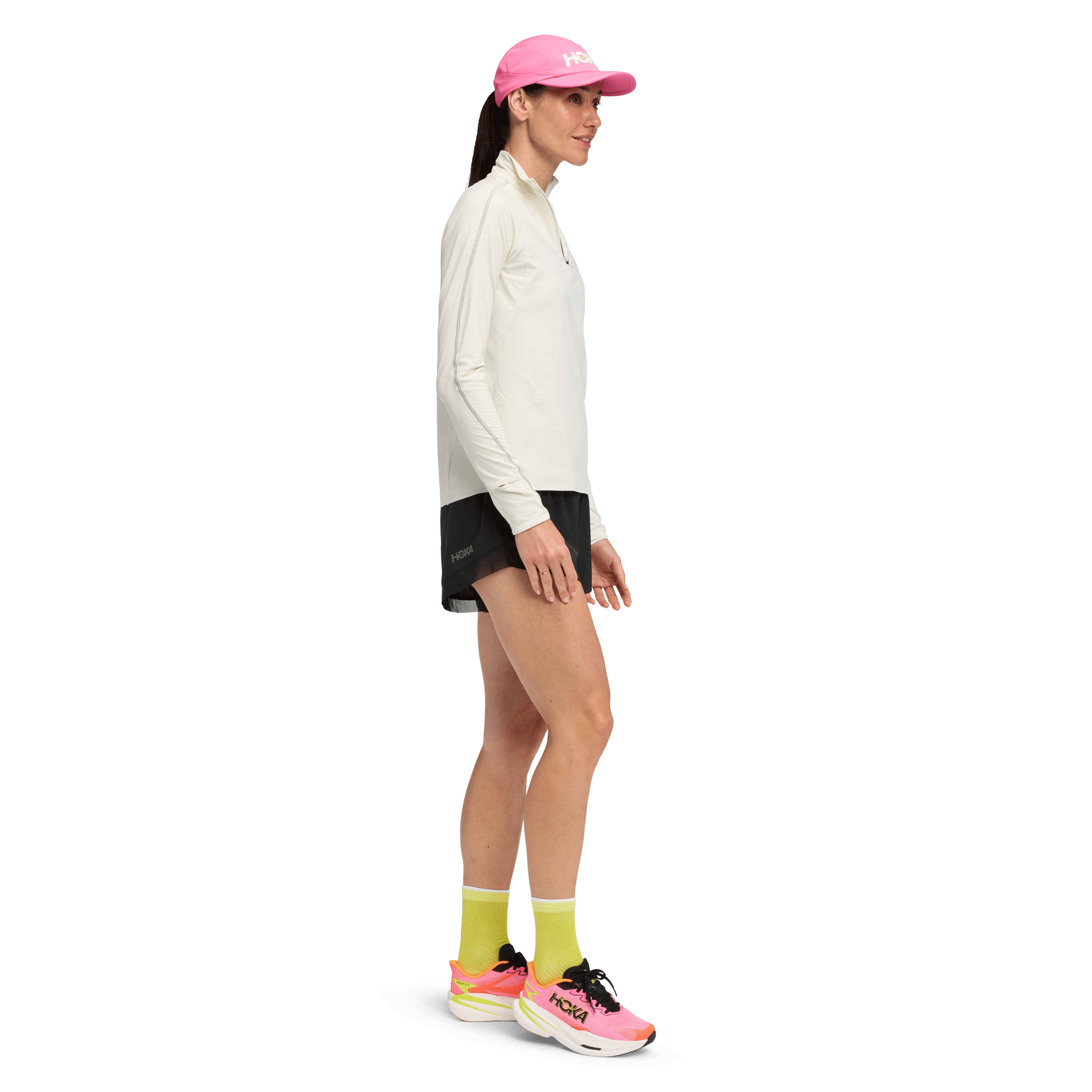 Womens Hoka GlideTech Quarter Zip Tops