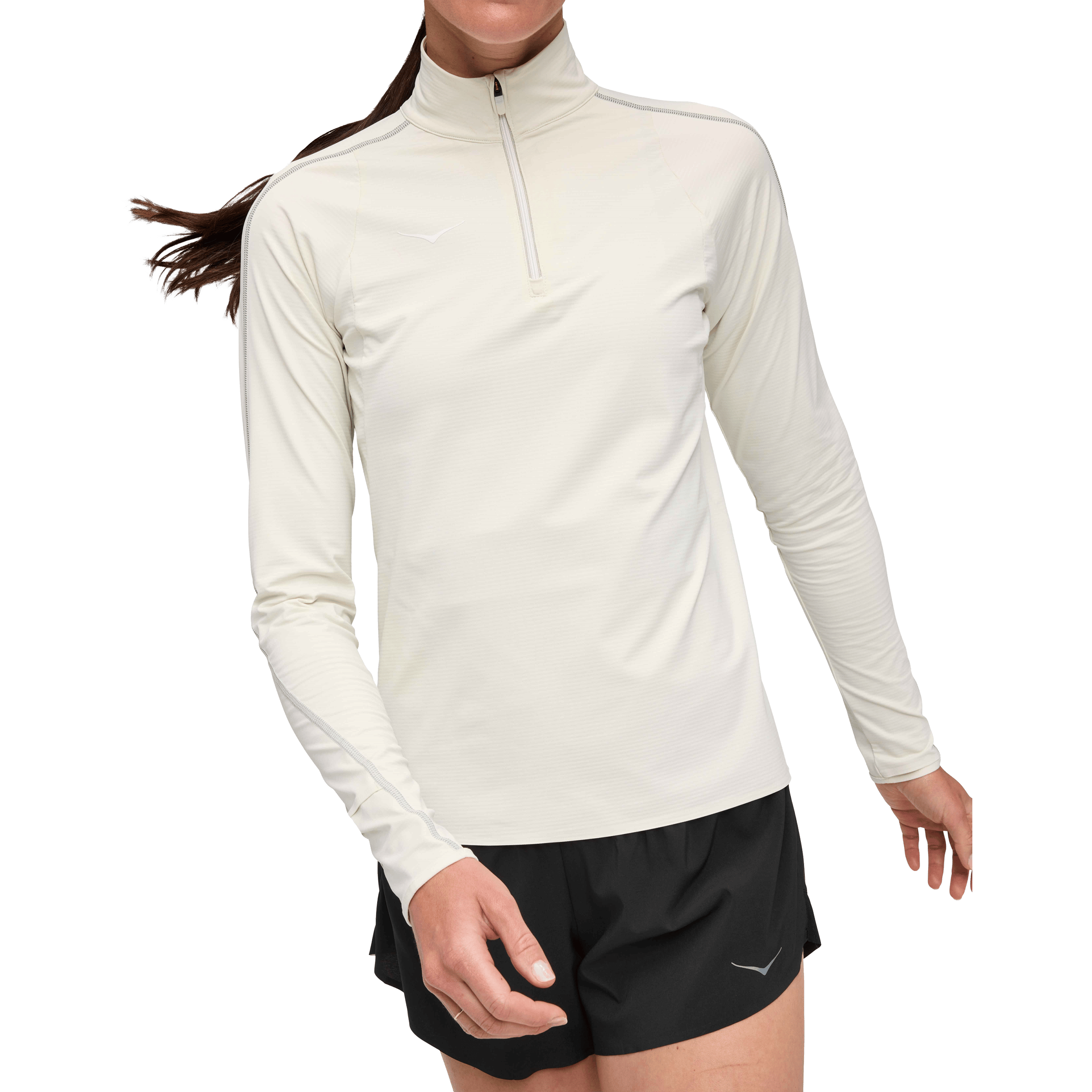 Womens Hoka GlideTech Quarter Zip Tops