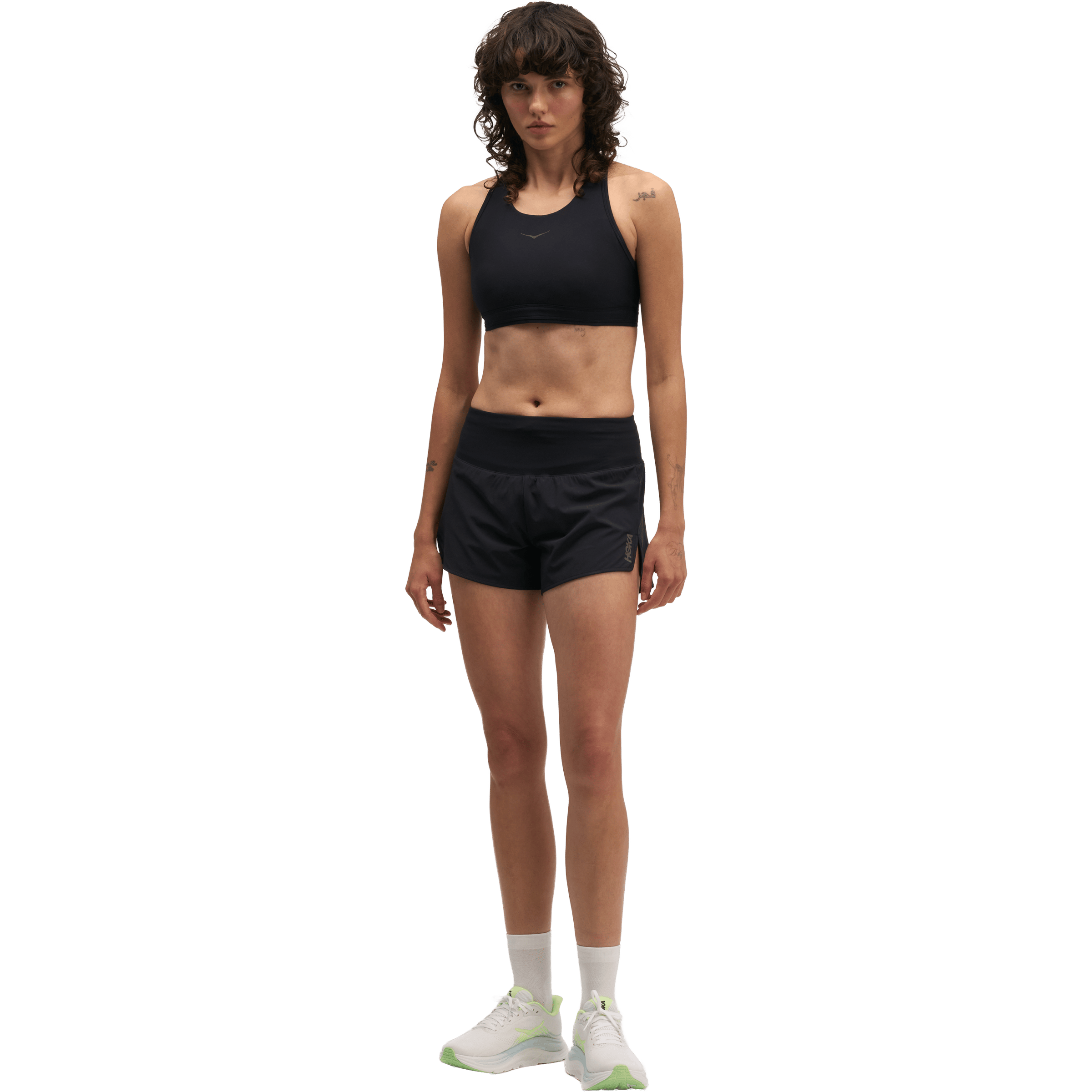 Womens Hoka Glide (3.5") Brief Shorts