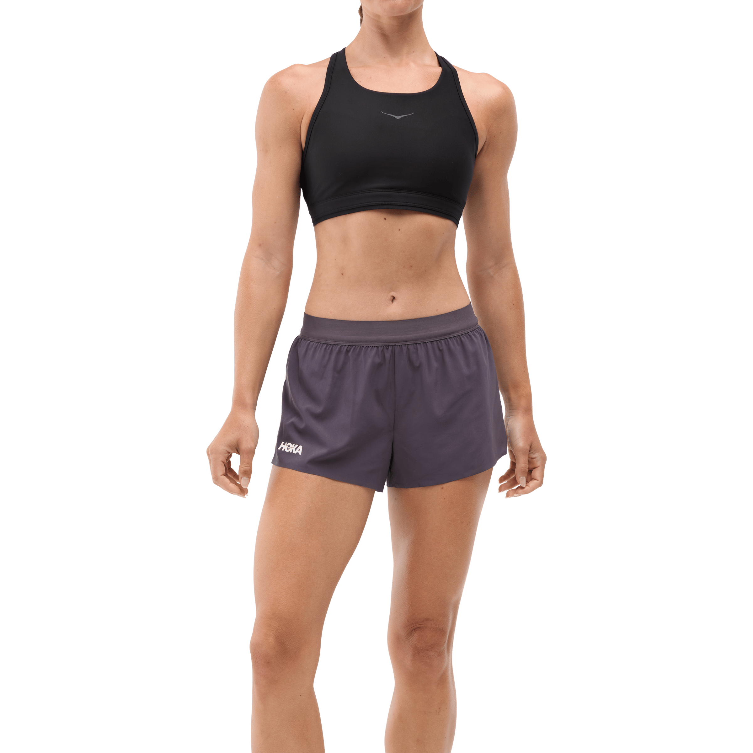 Womens Hoka Race Day Split Shorts