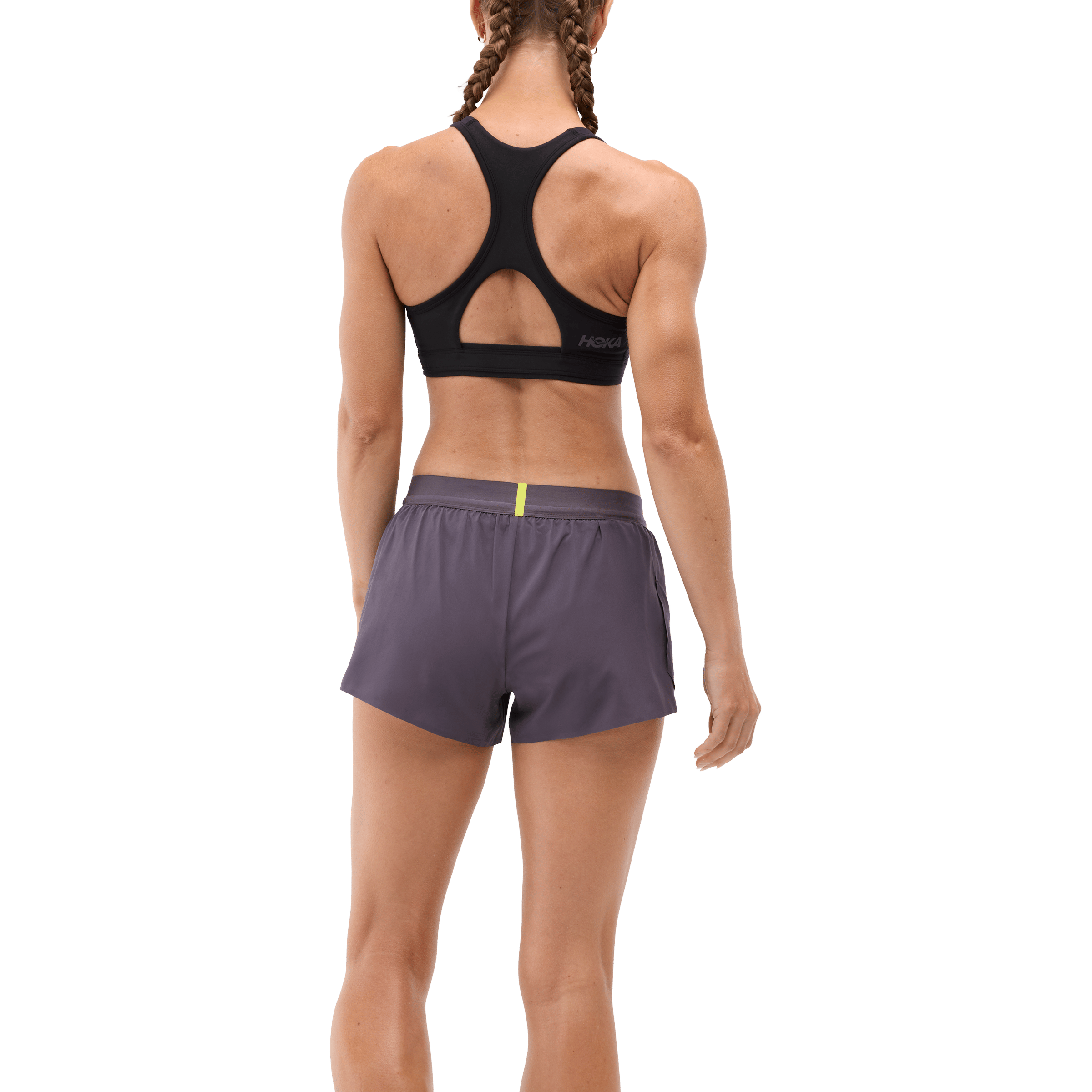 Womens Hoka Race Day Split Shorts