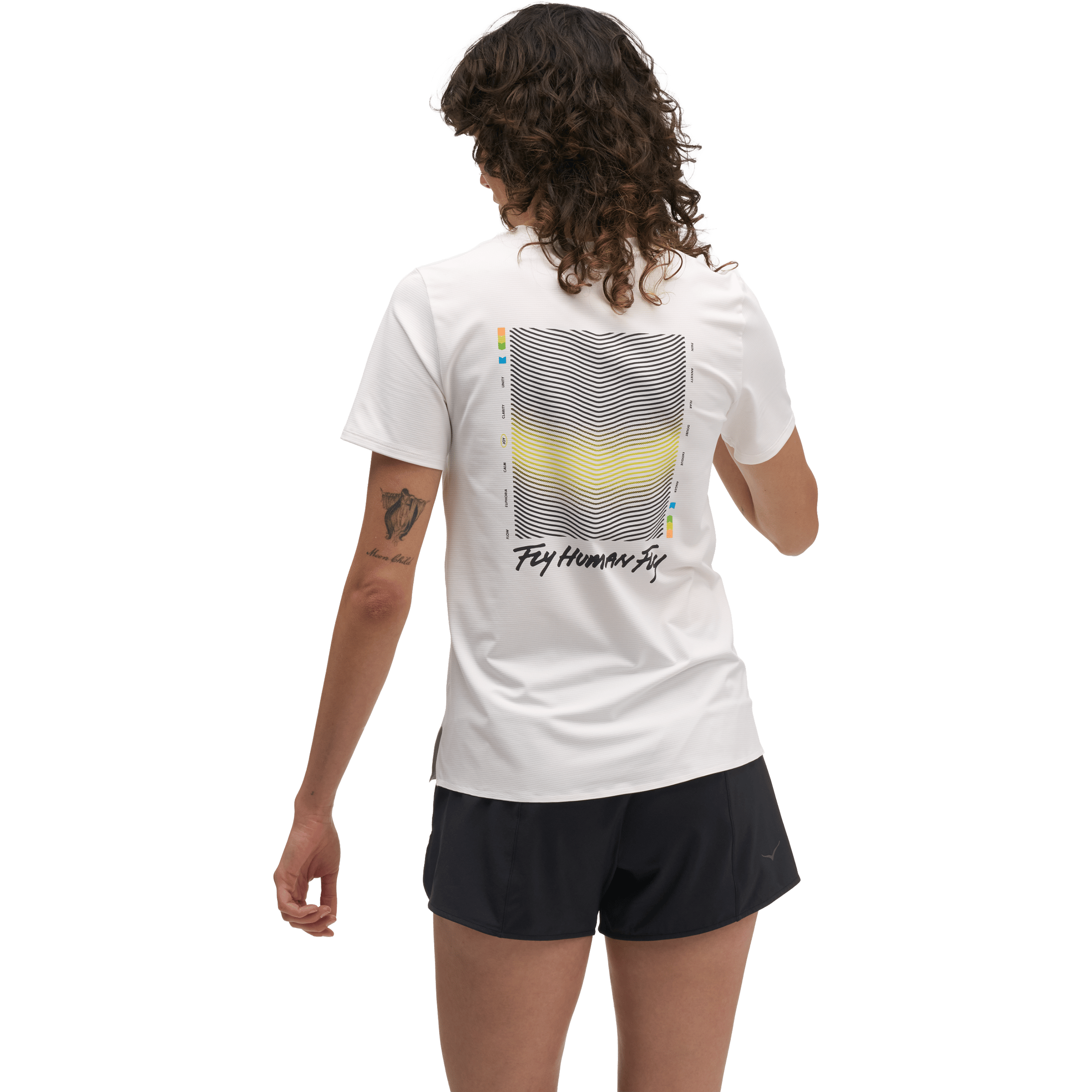 Womens Hoka EveryRun Joy Print Tee