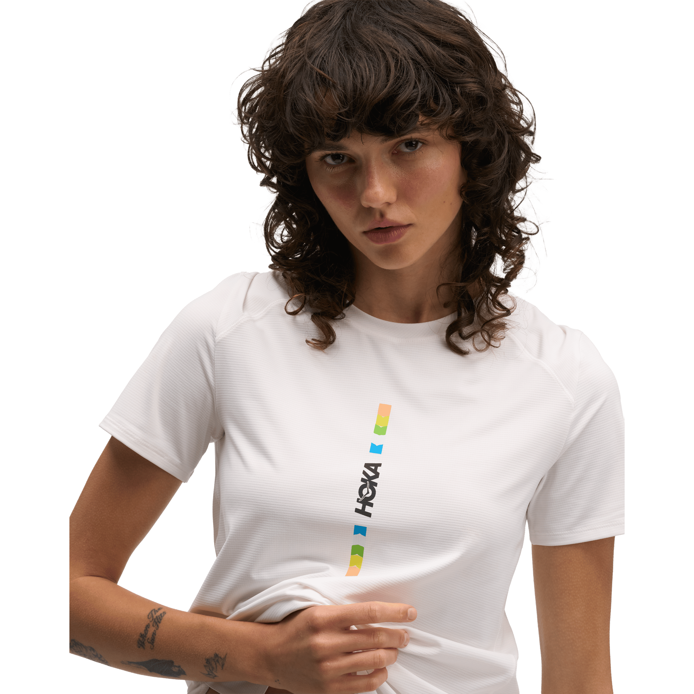 Womens Hoka EveryRun Joy Print Tee