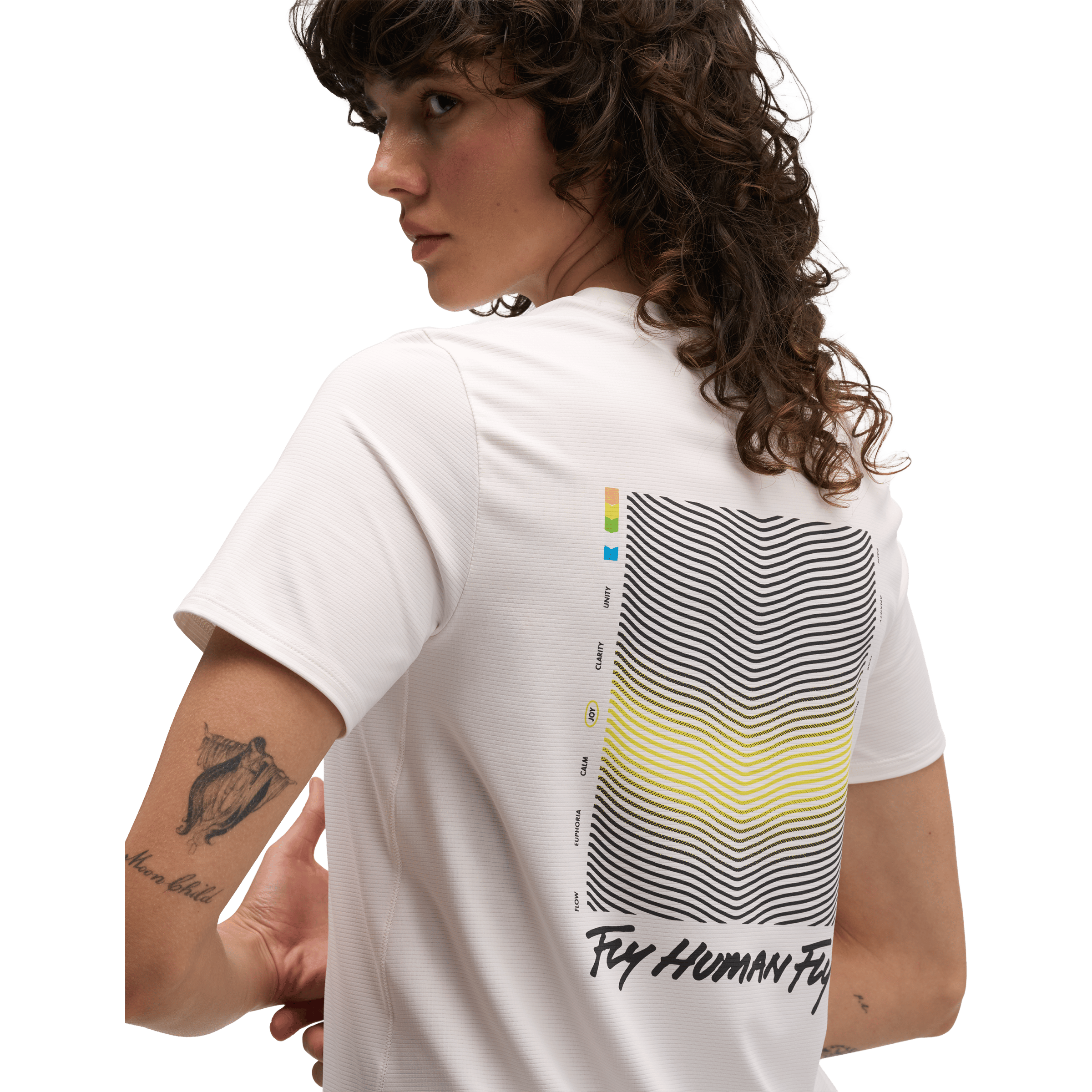 Womens Hoka EveryRun Joy Print Tee