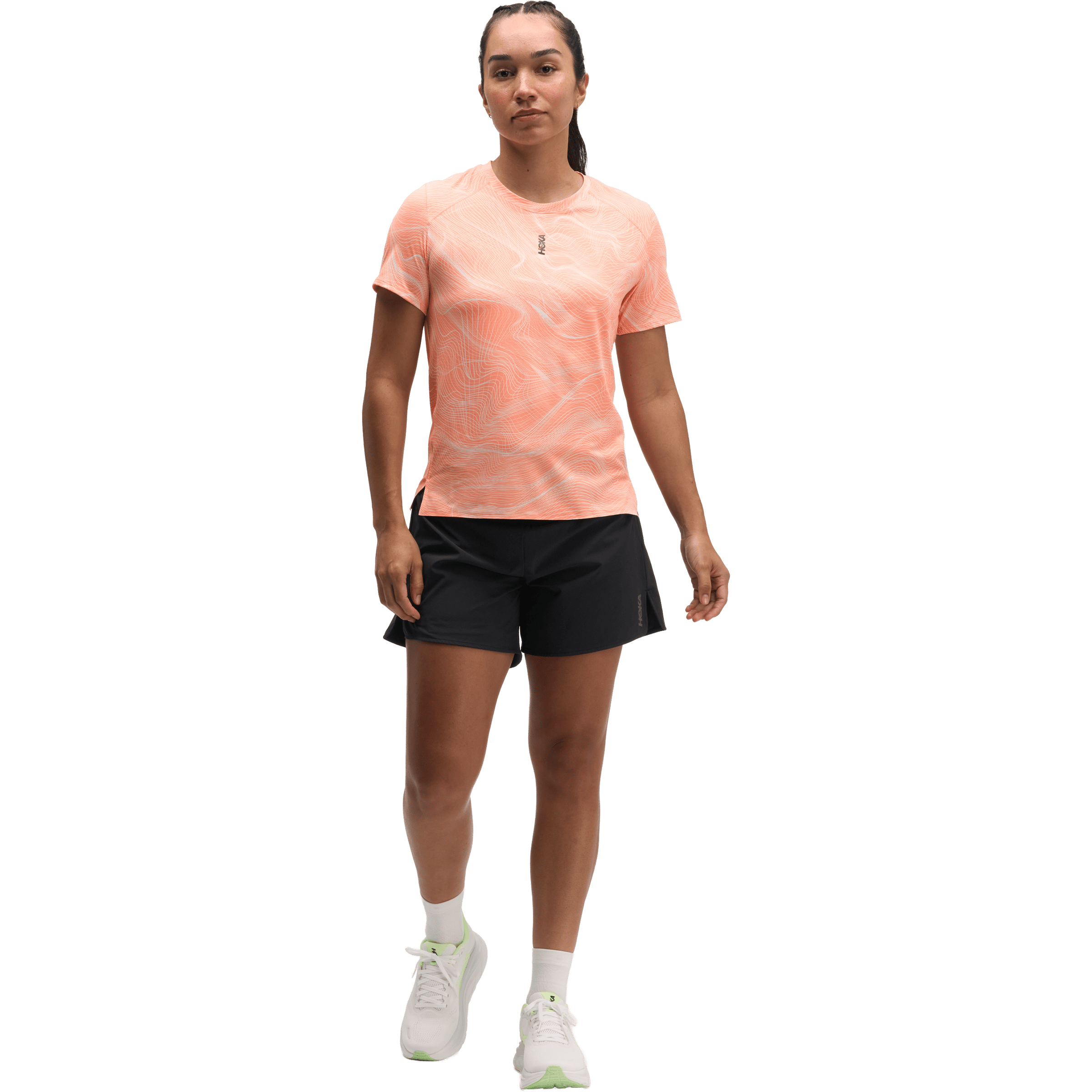 Womens Hoka EveryRun Short Sleeve Tee