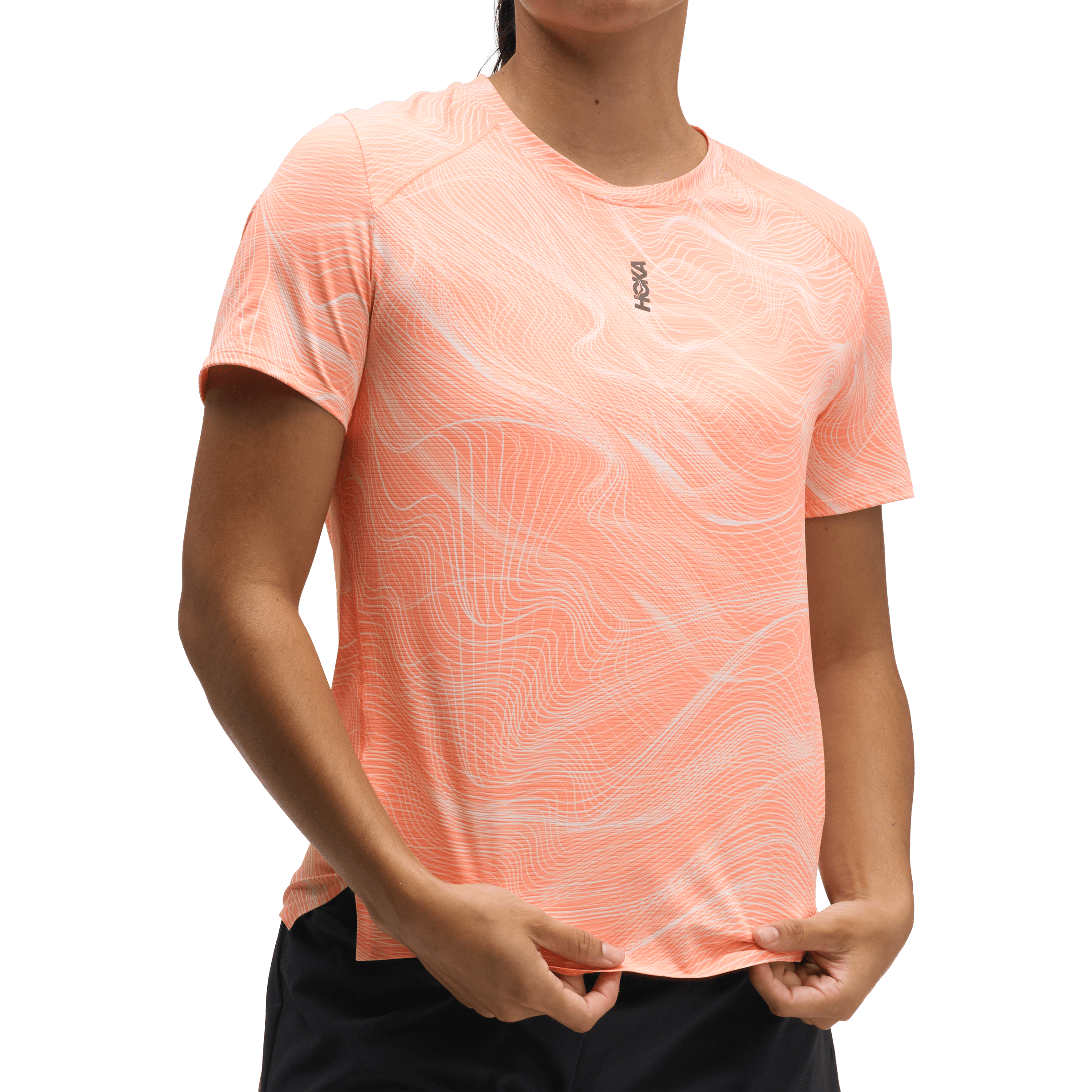 Womens Hoka EveryRun Short Sleeve Tee