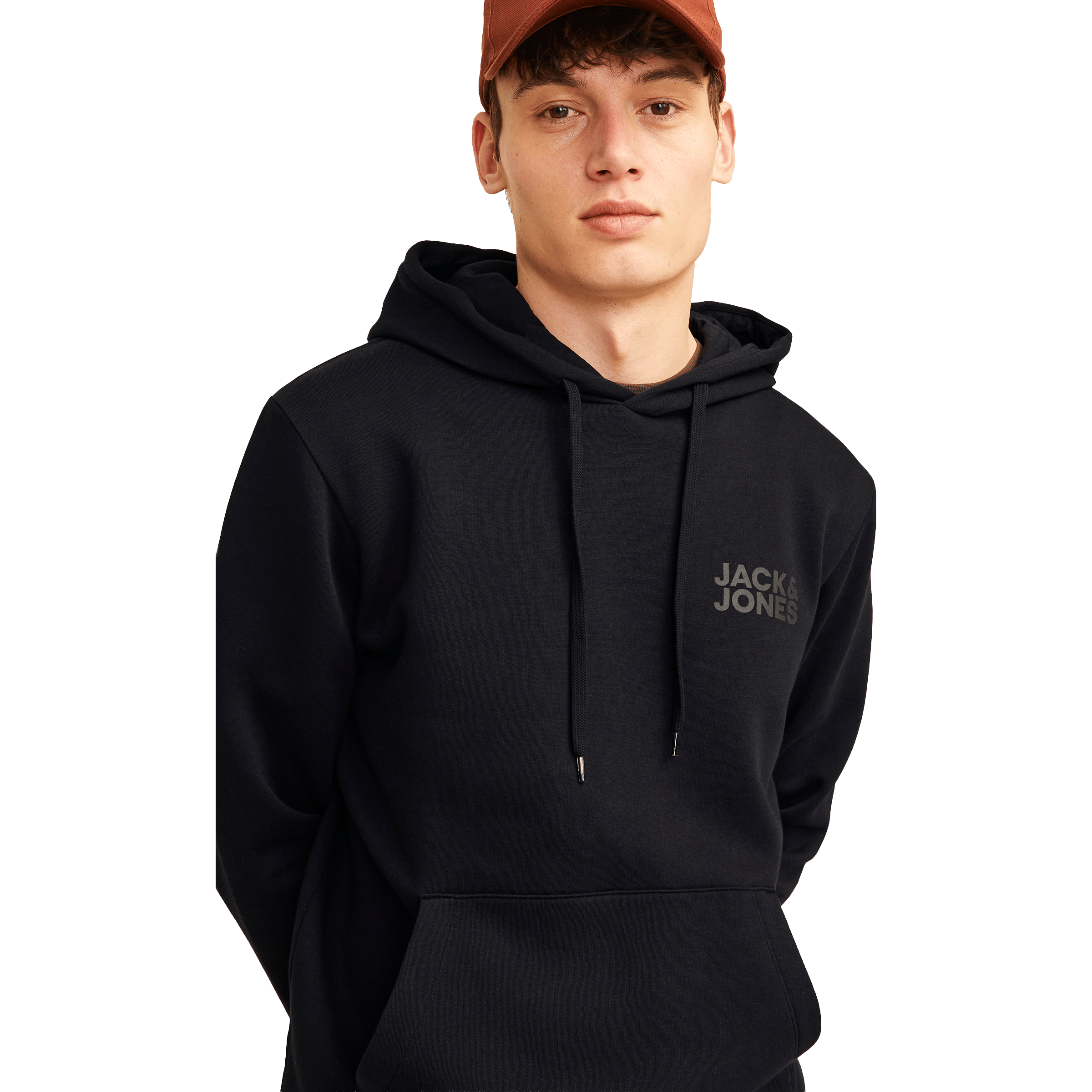 Mens Jack & Jones Logo Hoodie