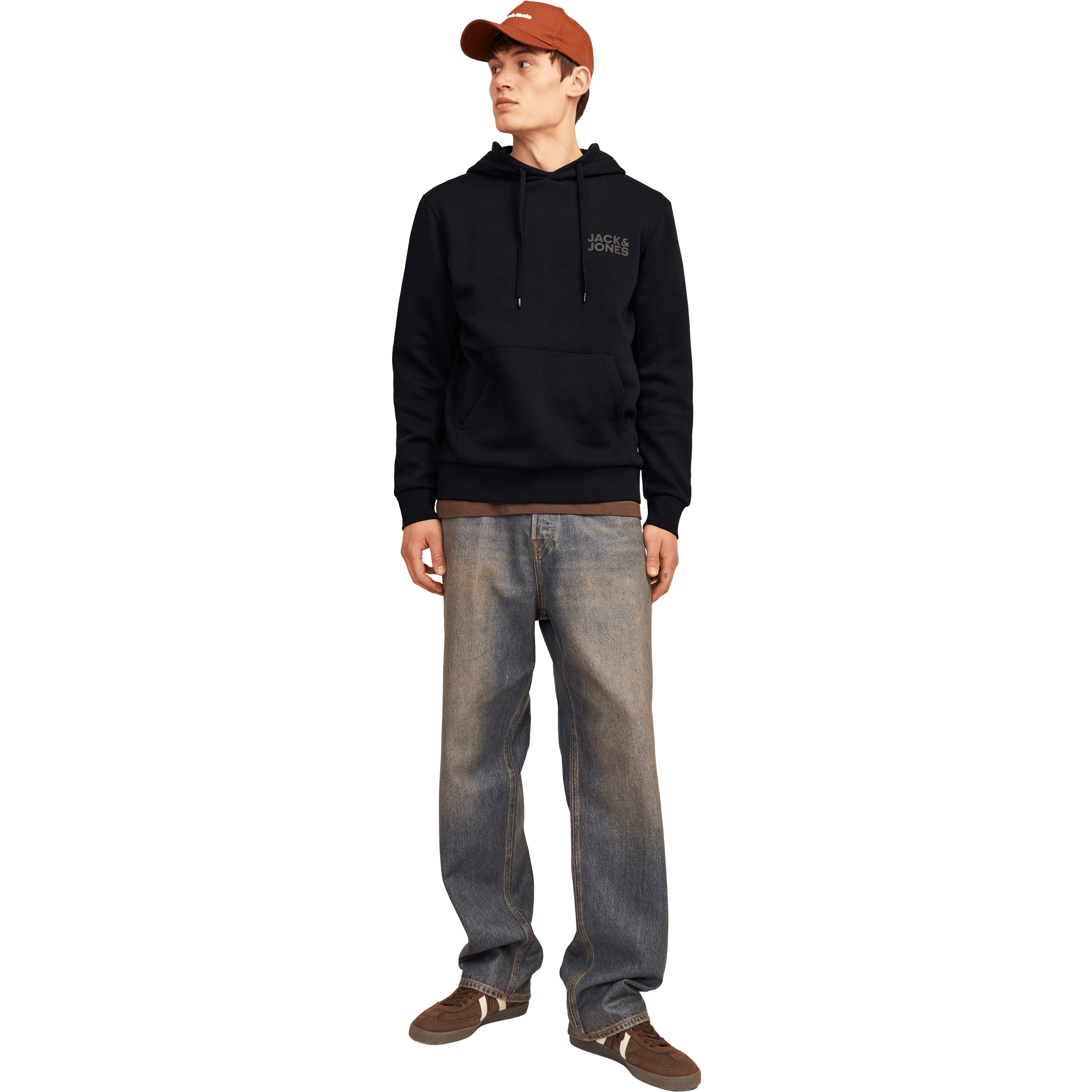 Mens Jack & Jones Logo Hoodie