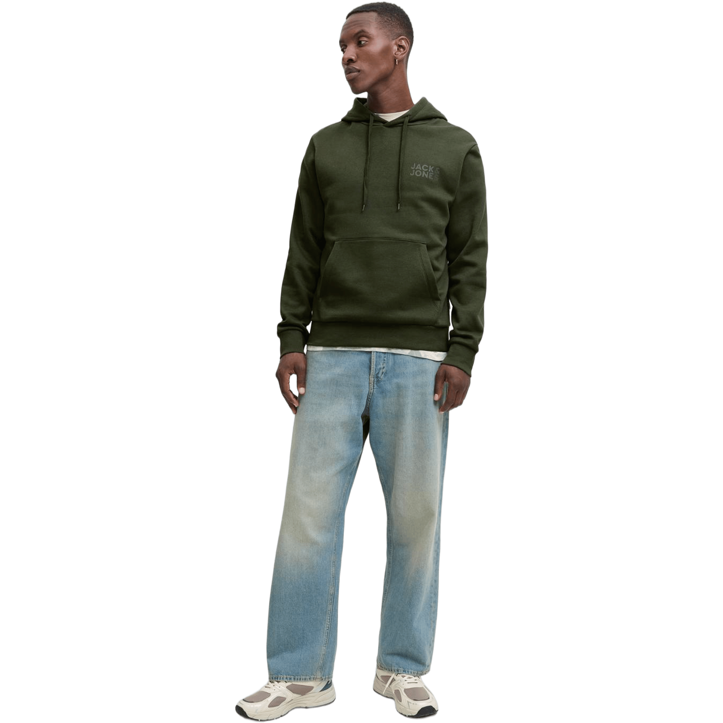 Mens Jack & Jones Logo Hoodie