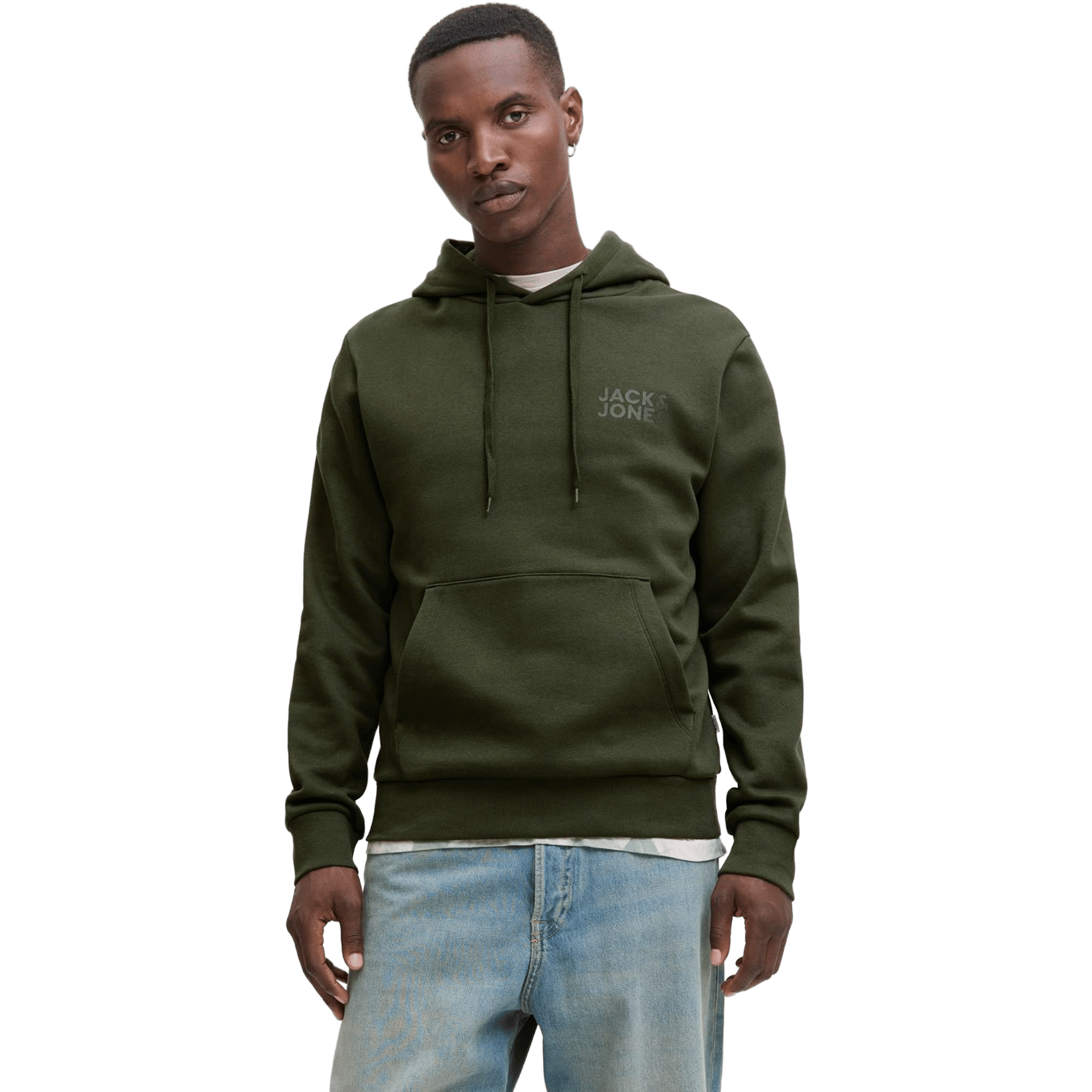 Mens Jack & Jones Logo Hoodie