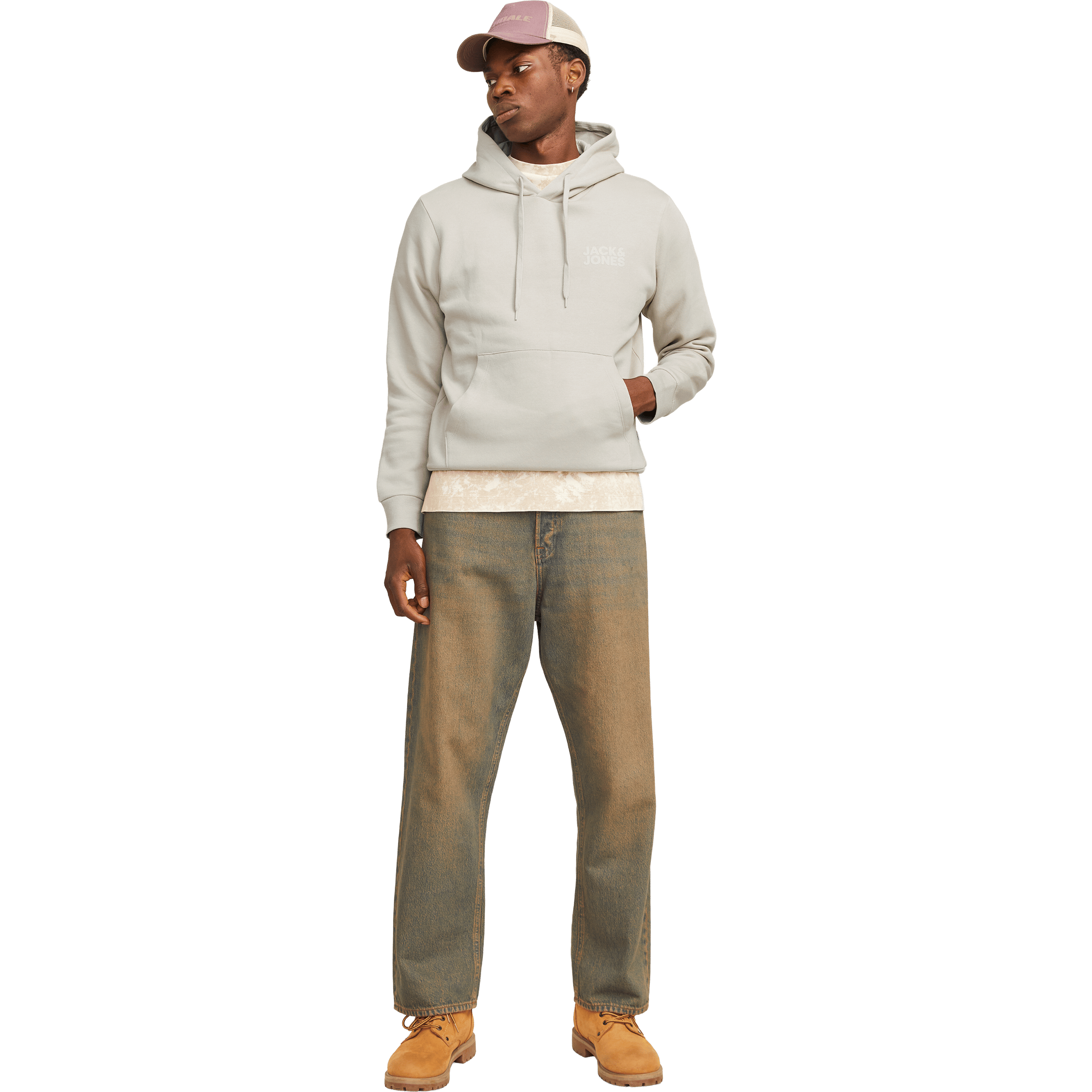 Mens Jack & Jones Logo Hoodie