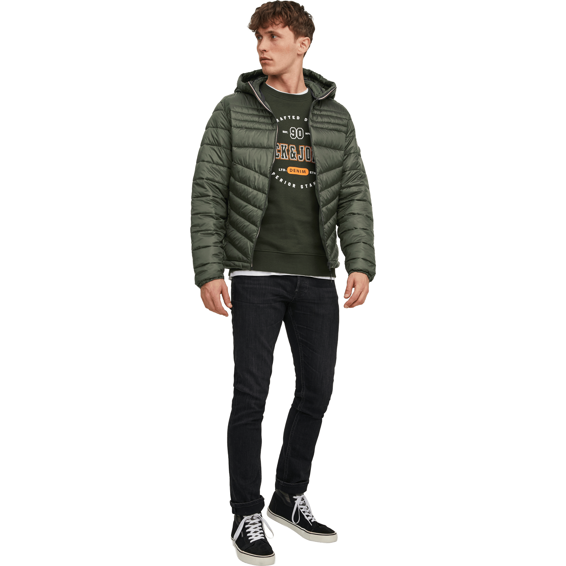 Mens Jack & Jones Puffer Jacket