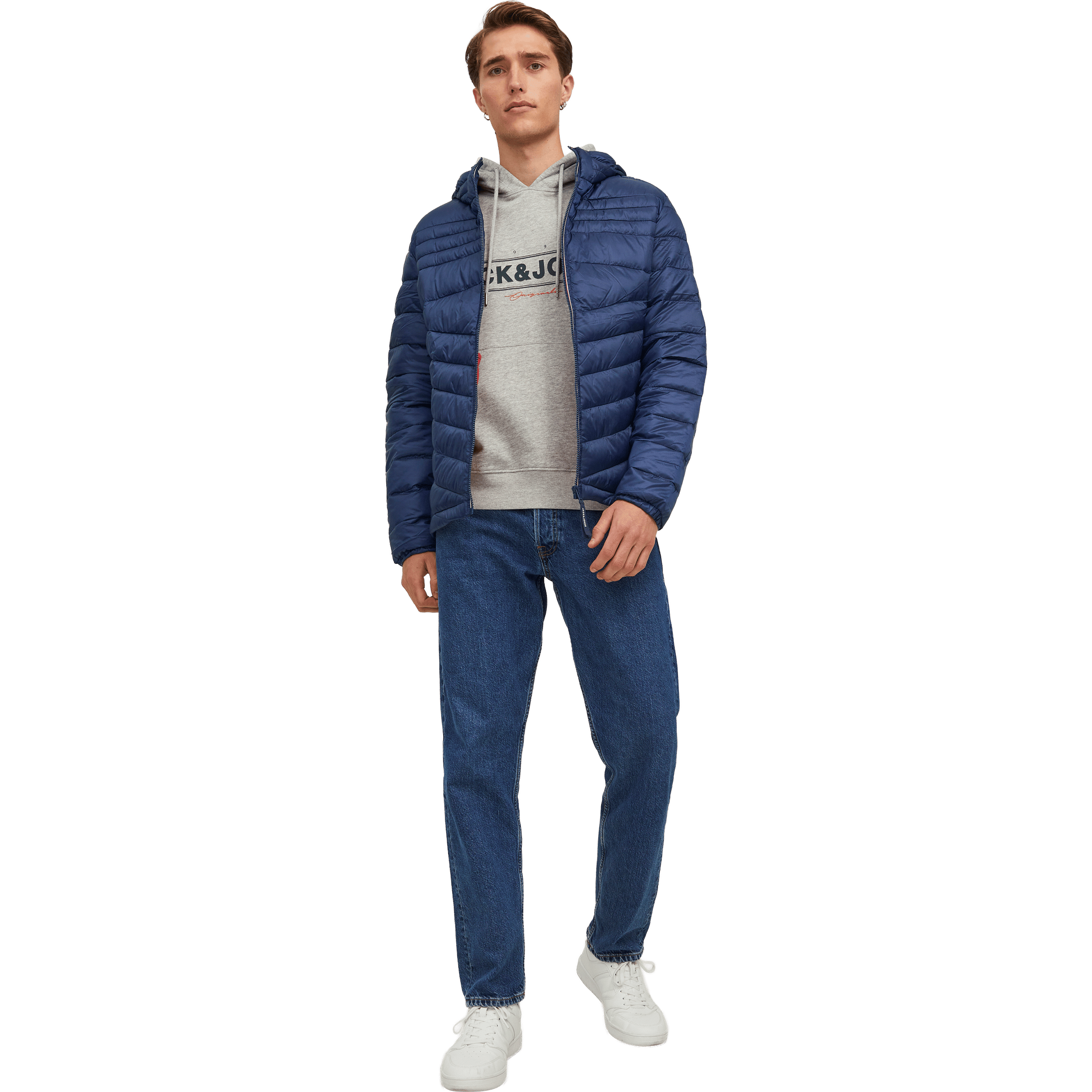 Mens Jack & Jones Puffer Jacket