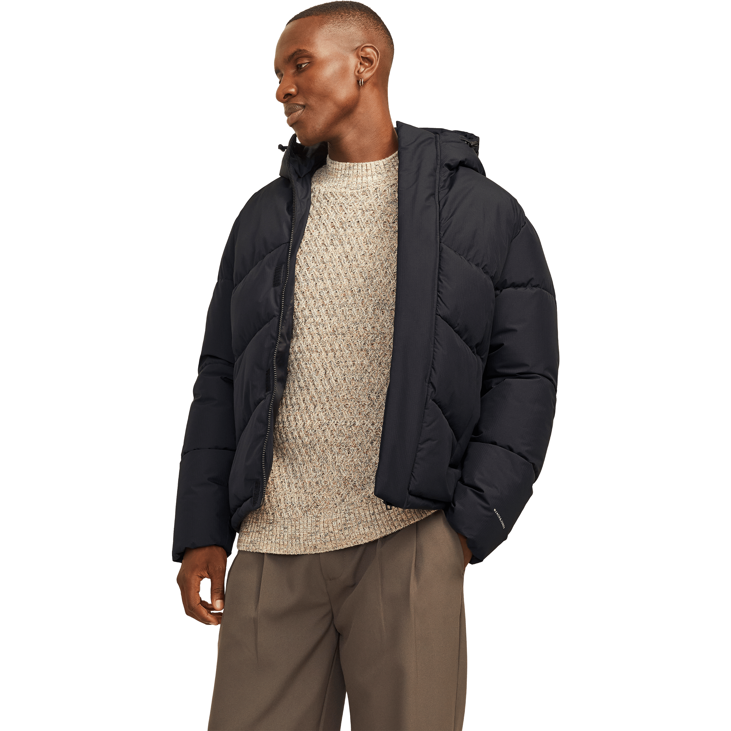 Mens Jack & Jones Puffer Jacket