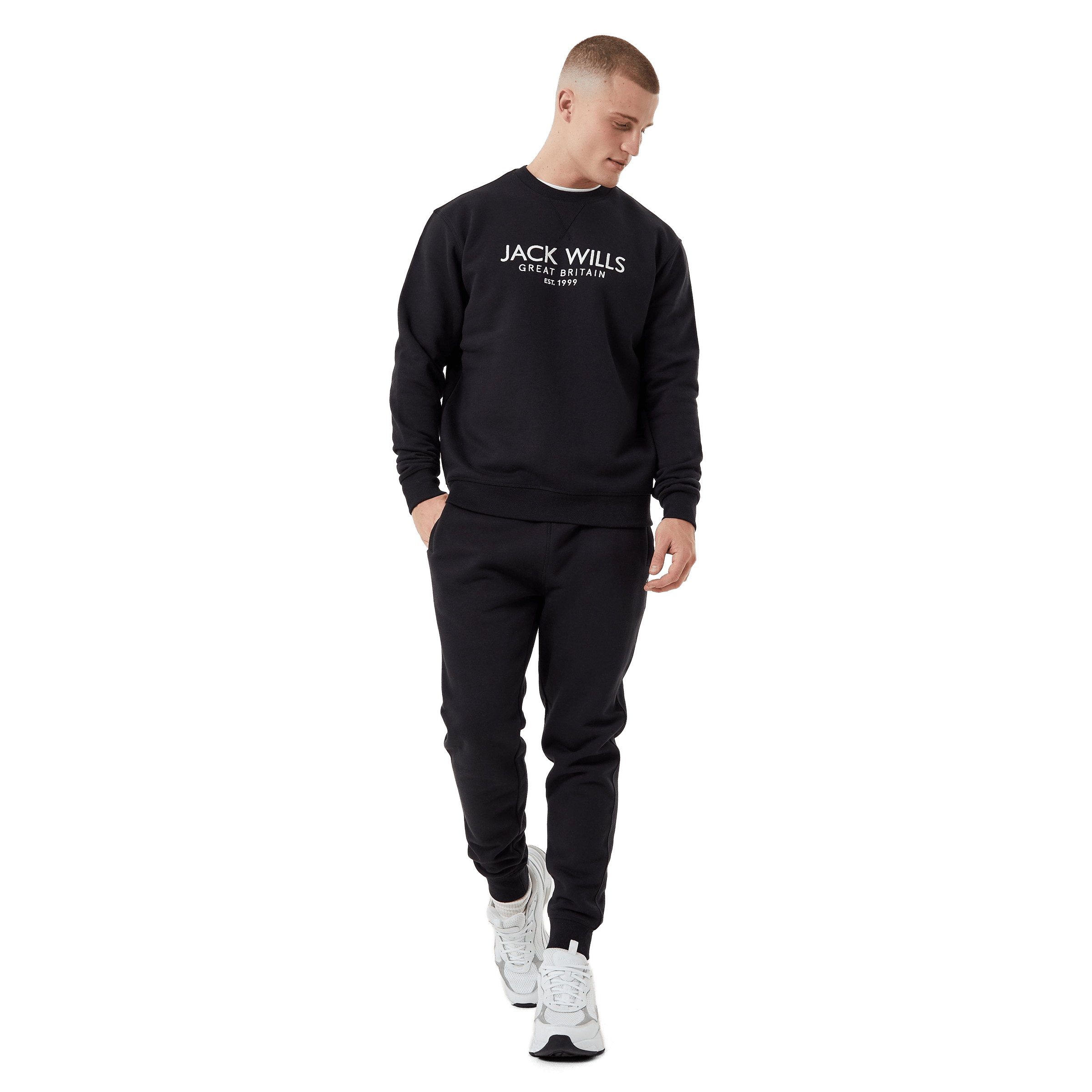 Mens Jack Wills Belvue Logo Sweatshirt