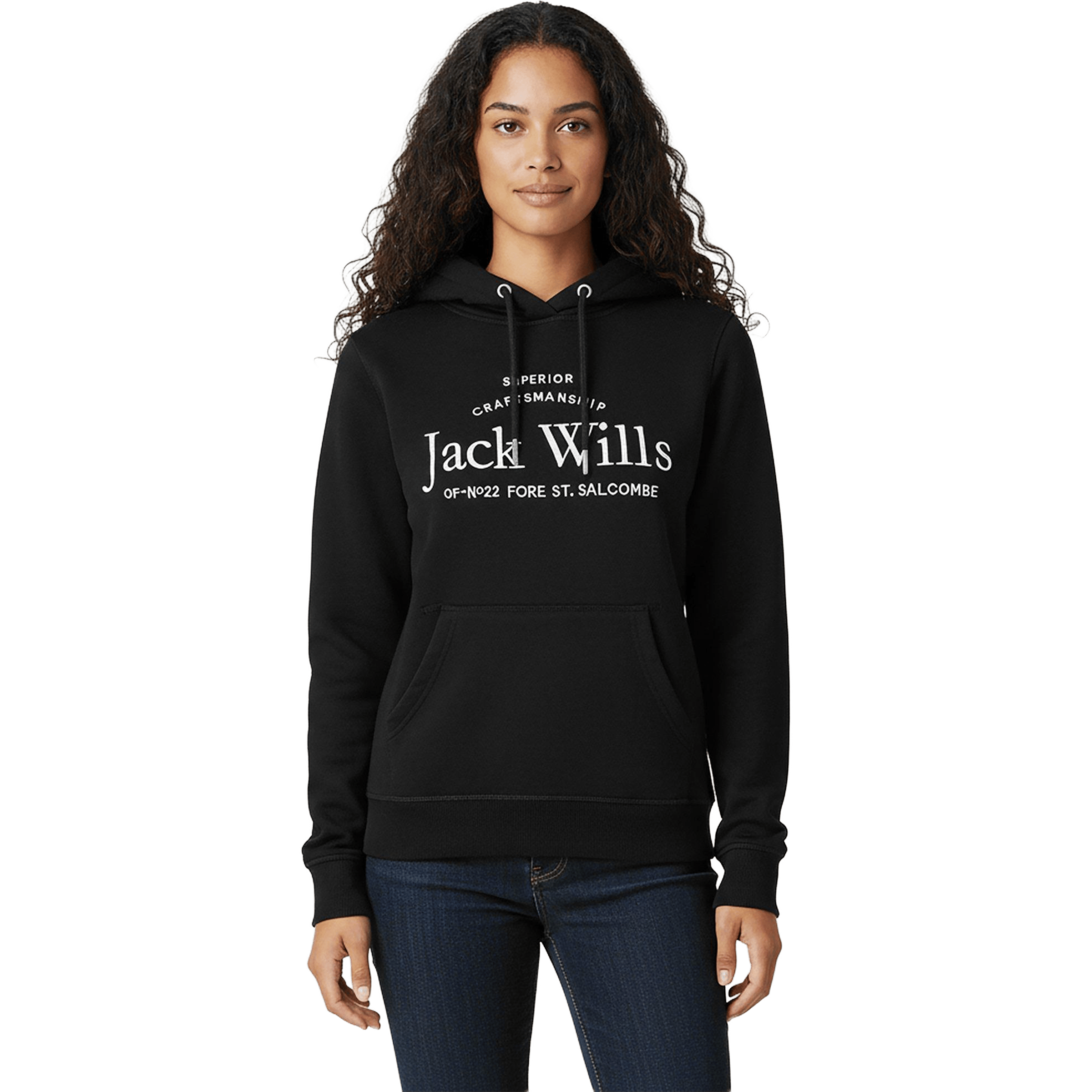 Womens Jack Wills Hunston Graphic Logo Hoodie