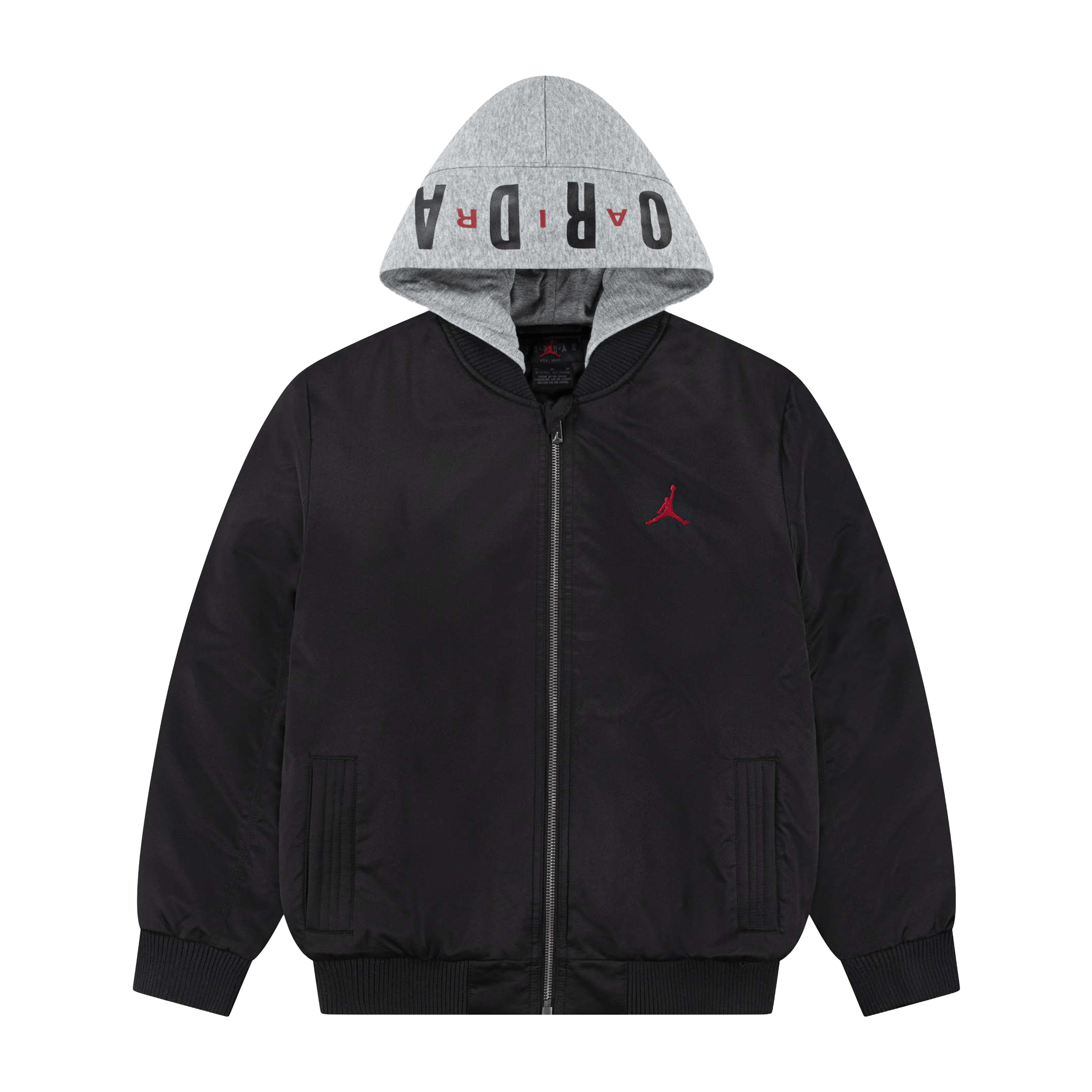Kids Jordan Big Logo Hooded Bomber Jacket