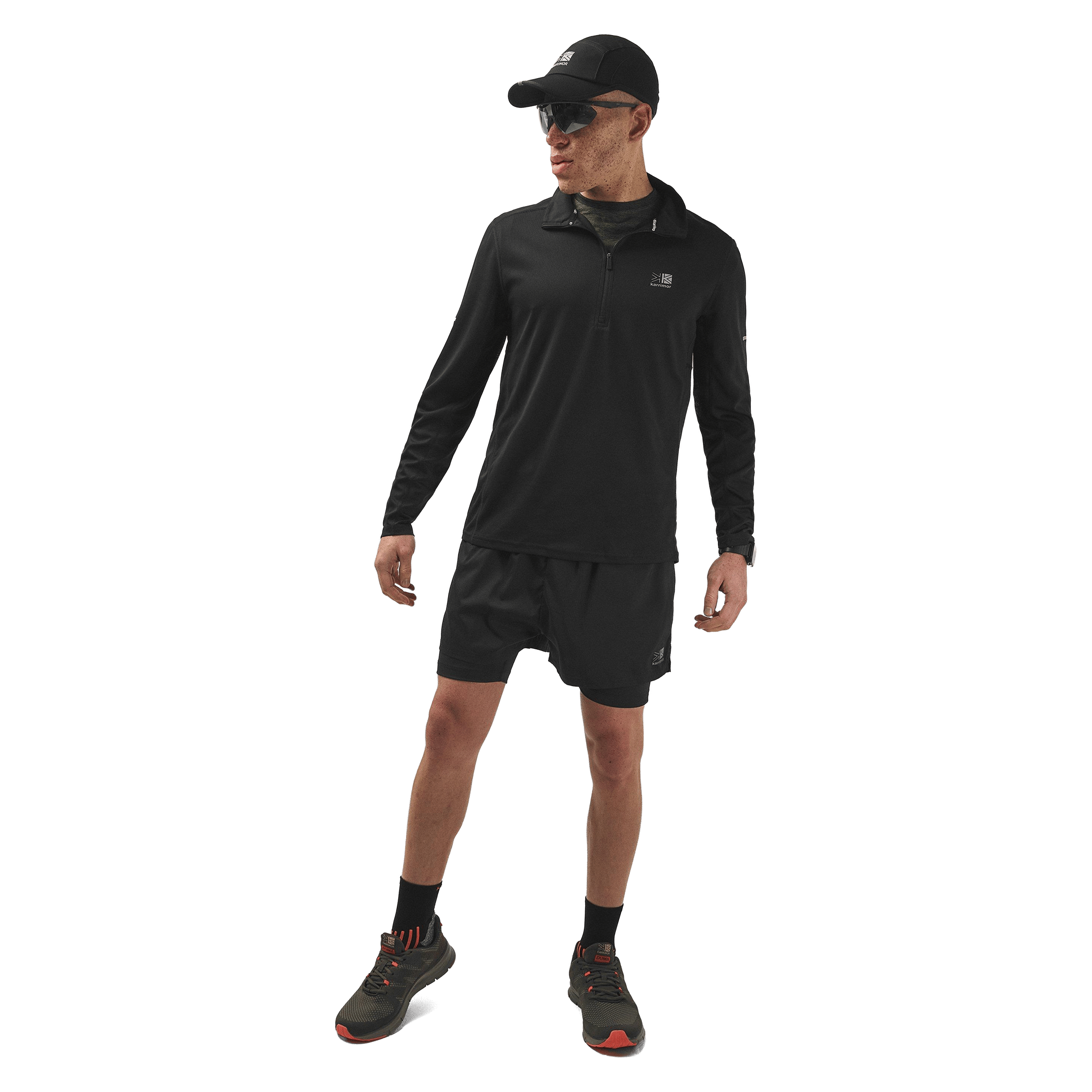 Mens Karrimor Quarter-Zip (Long Sleeve) Performance Top