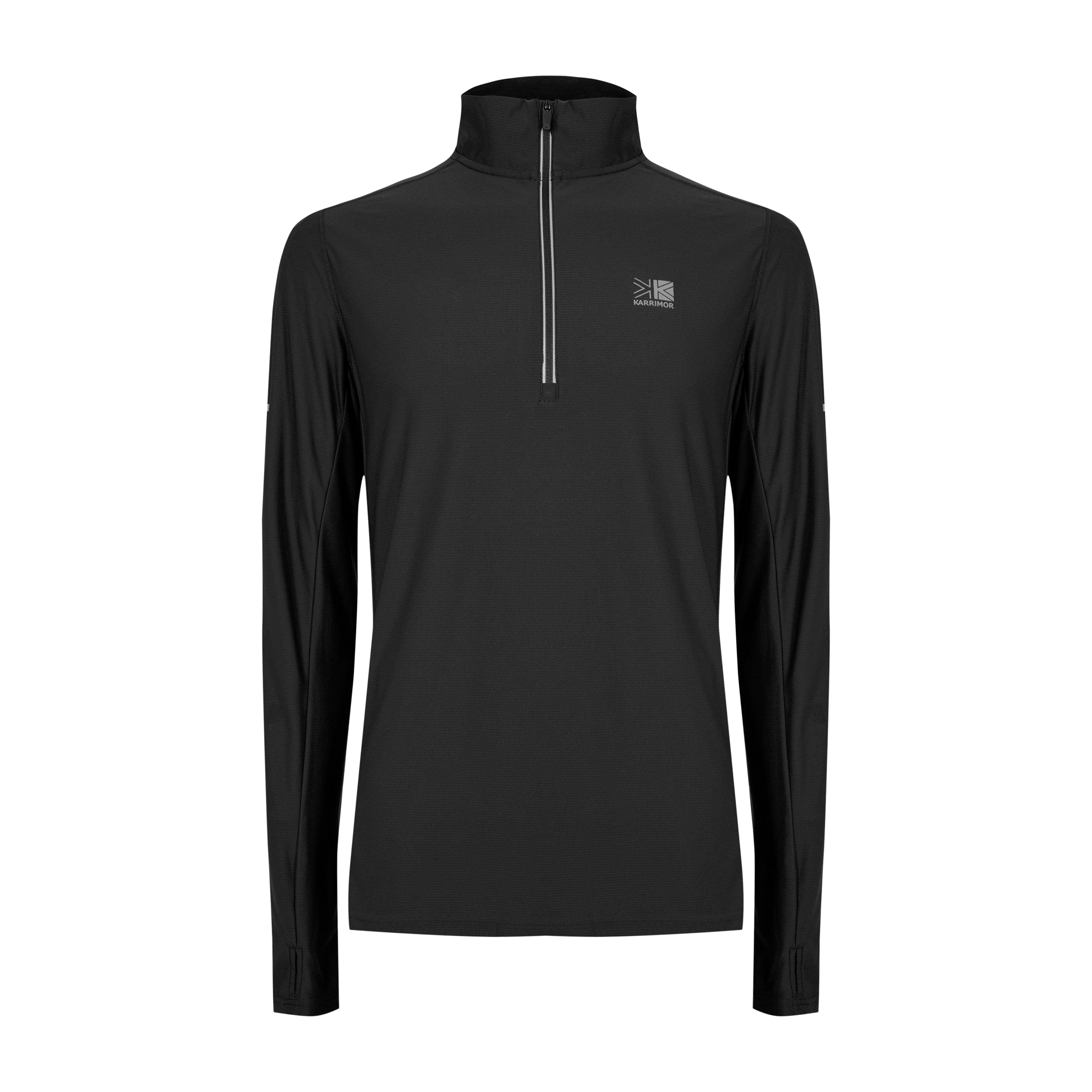Mens Karrimor Quarter-Zip (Long Sleeve) Performance Top