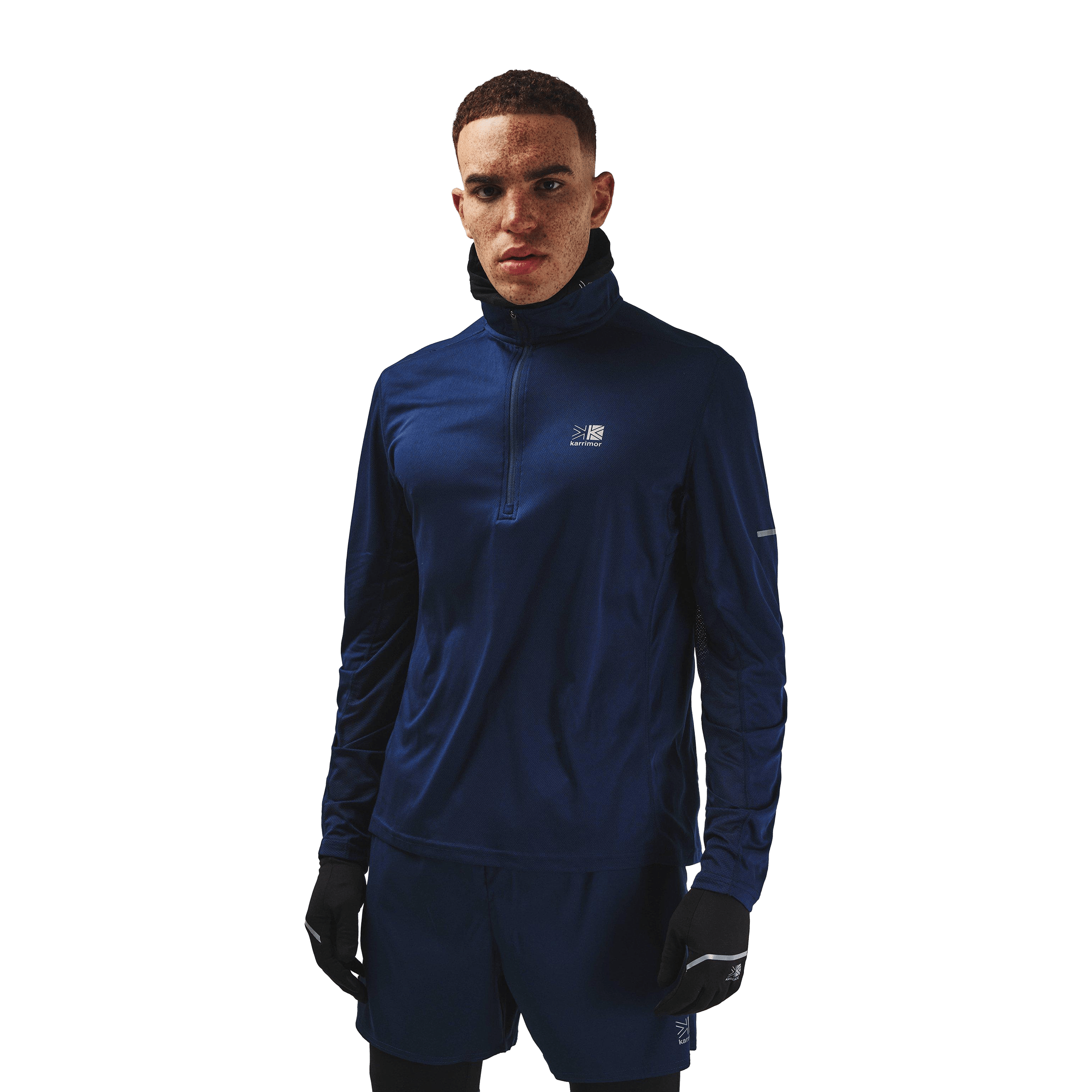Mens Karrimor Quarter-Zip (Long Sleeve) Performance Top