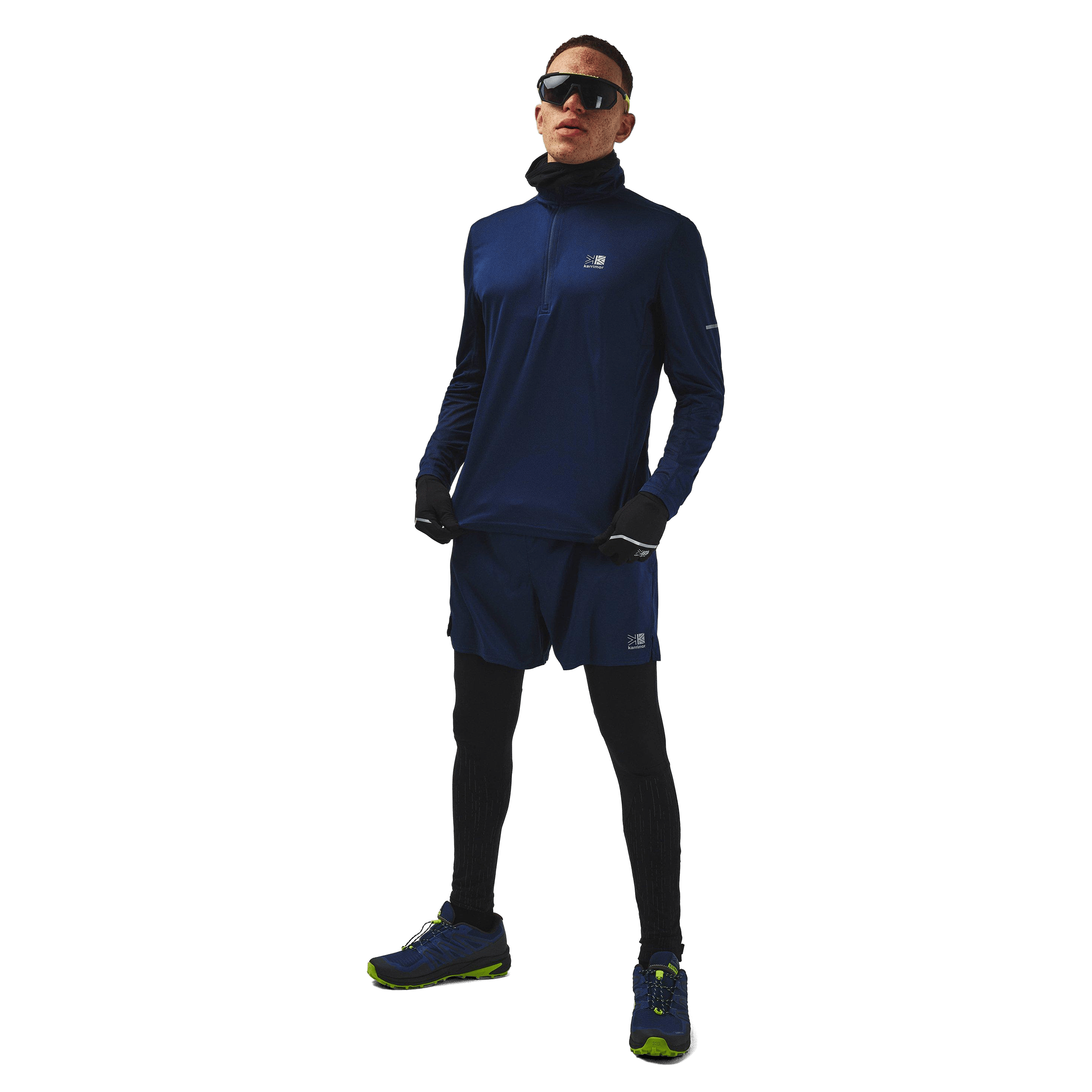 Mens Karrimor Quarter-Zip (Long Sleeve) Performance Top