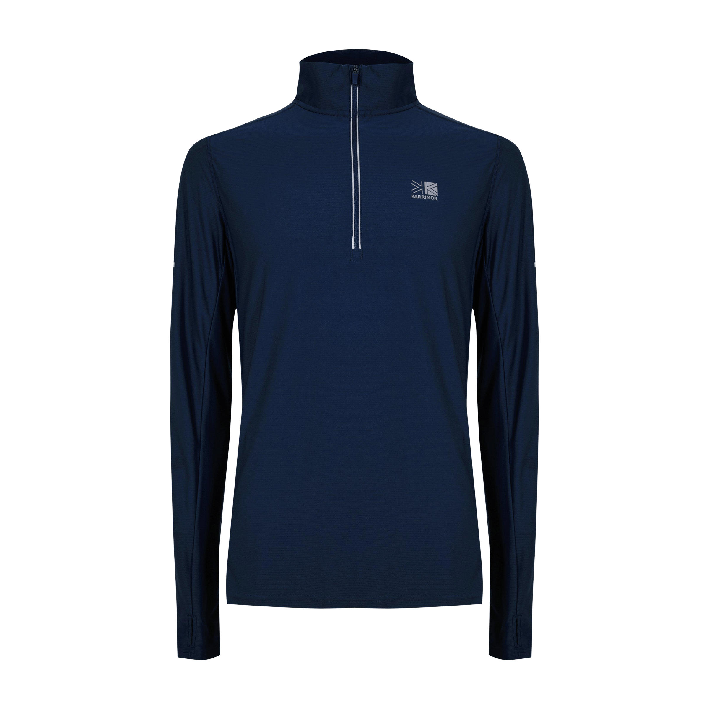 Mens Karrimor Quarter-Zip (Long Sleeve) Performance Top