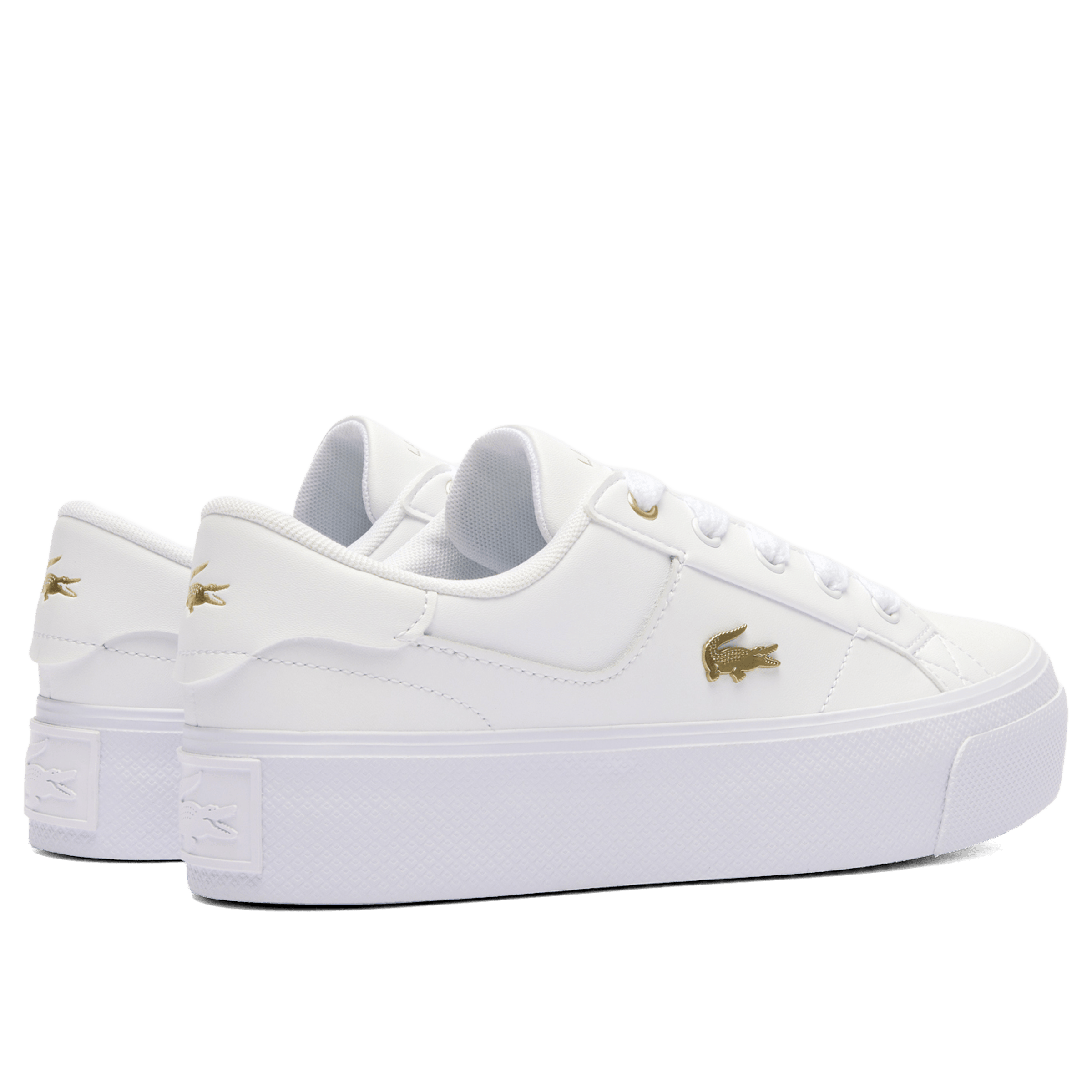Womens Lacoste Ziane Platform Leather Shoes