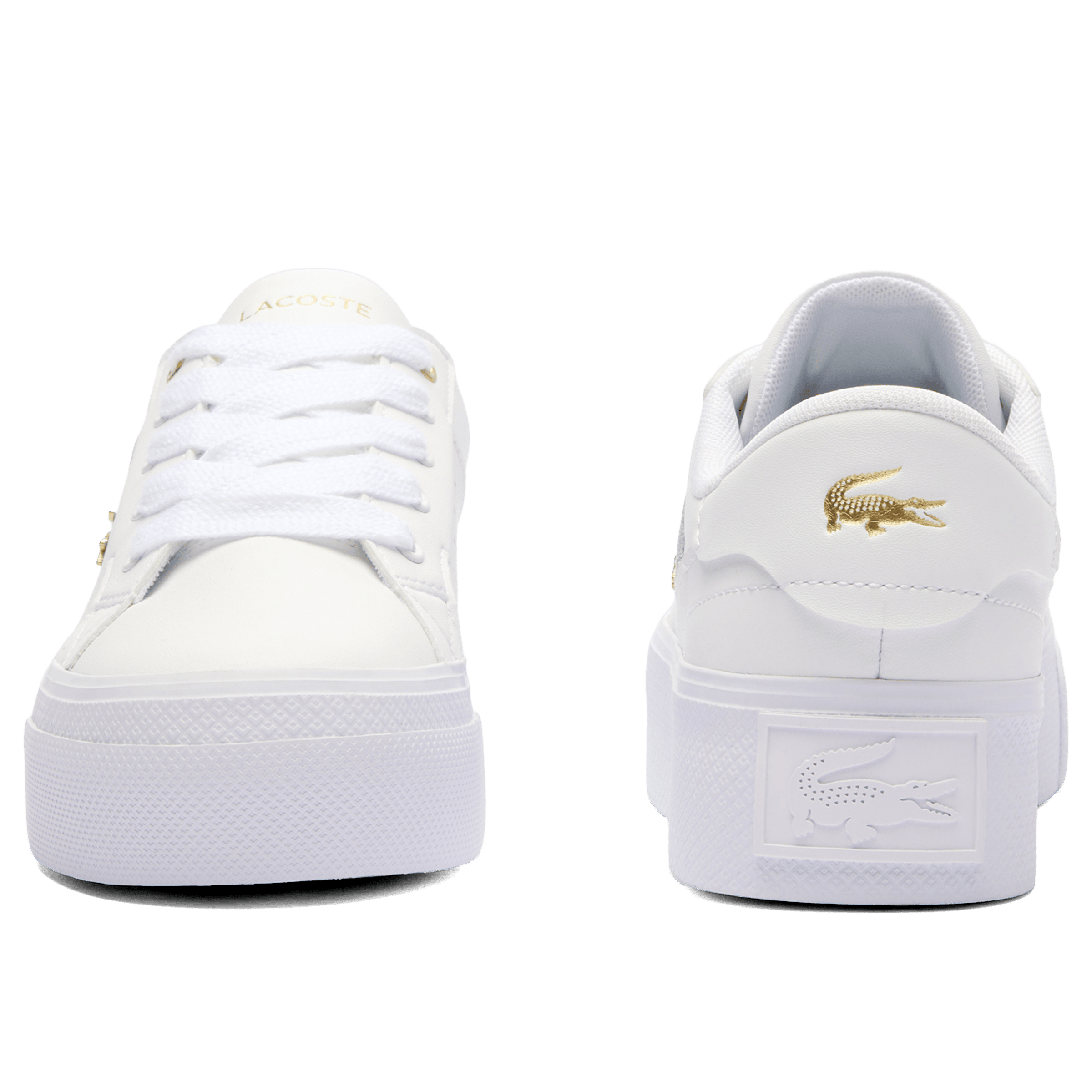 Womens Lacoste Ziane Platform Leather Shoes