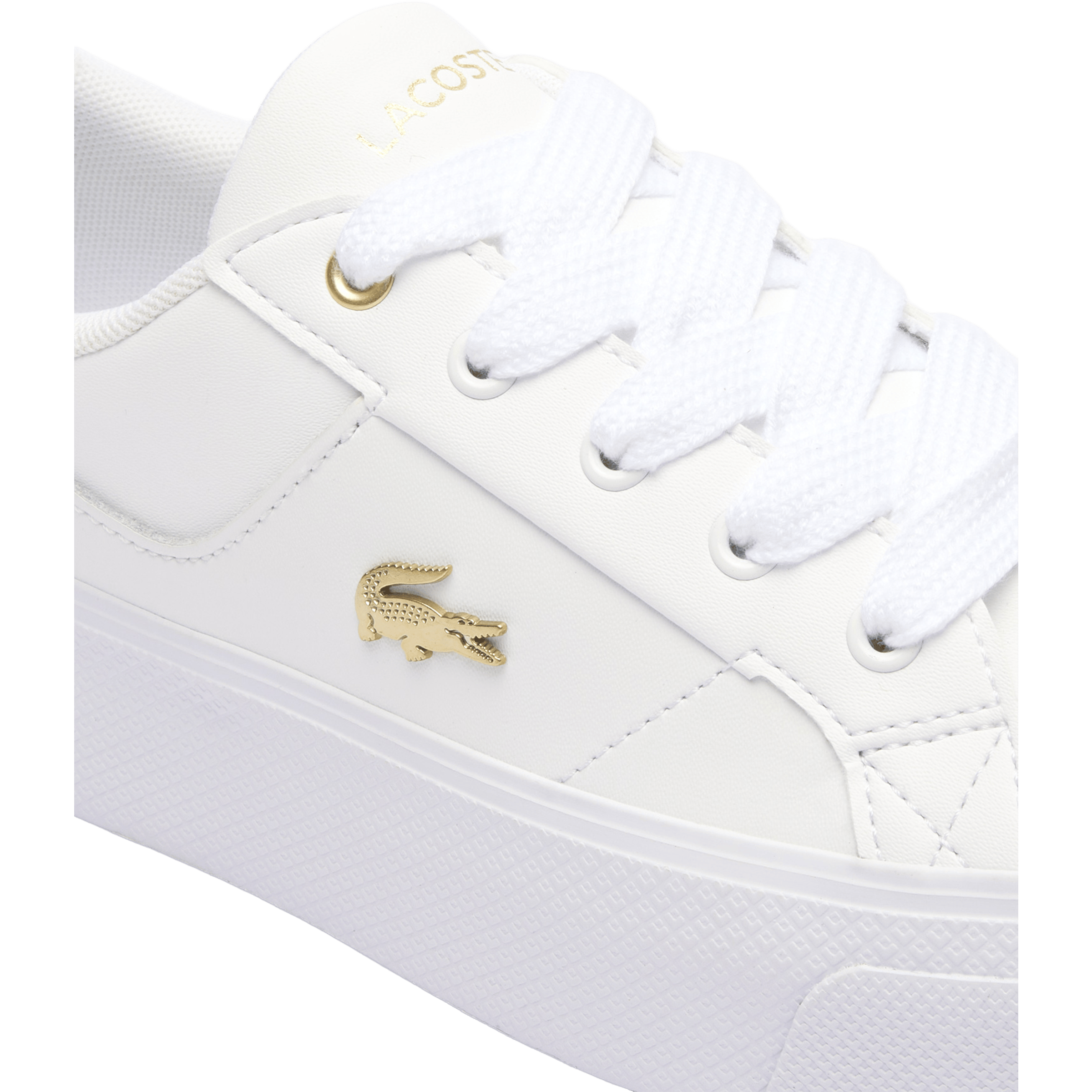 Womens Lacoste Ziane Platform Leather Shoes