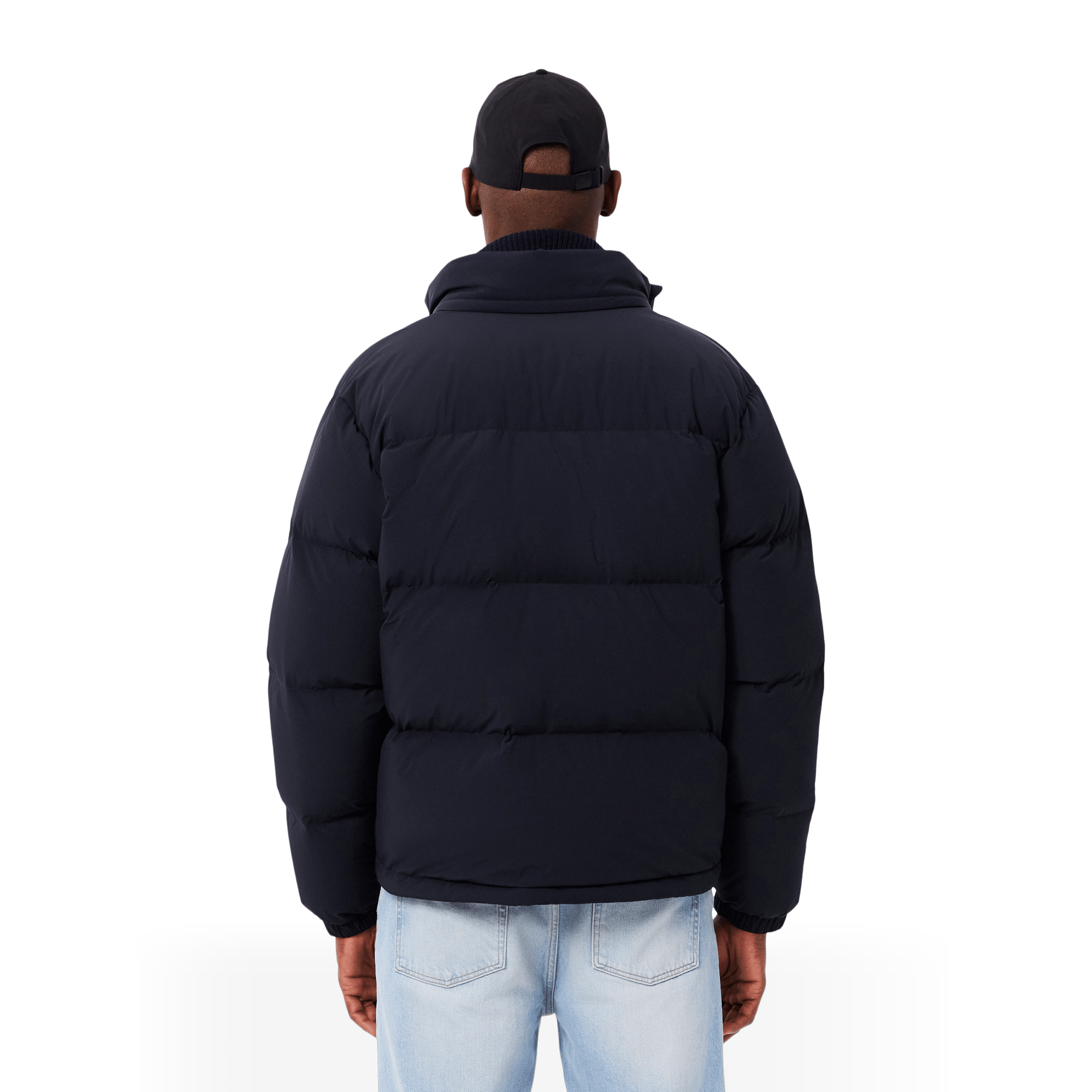 Mens Lacoste Water-Repellent Hooded Down Jacket