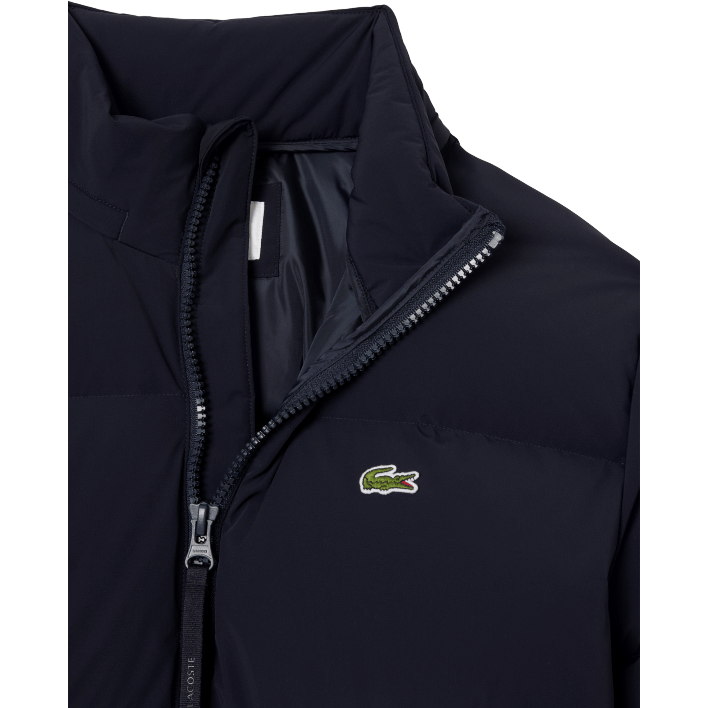 Mens Lacoste Water-Repellent Hooded Down Jacket