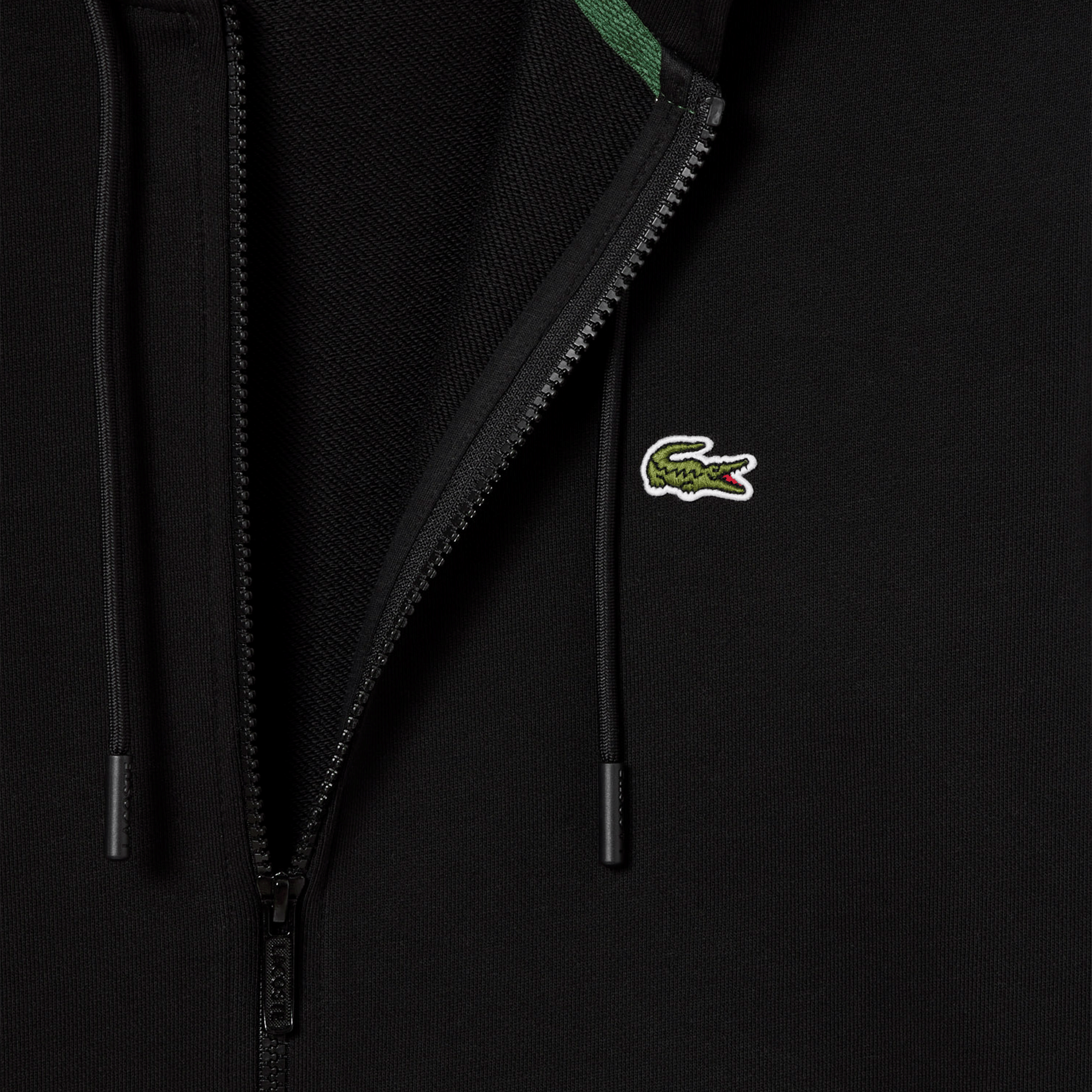 Mens Lacoste Essentials Zip Front Hoodie