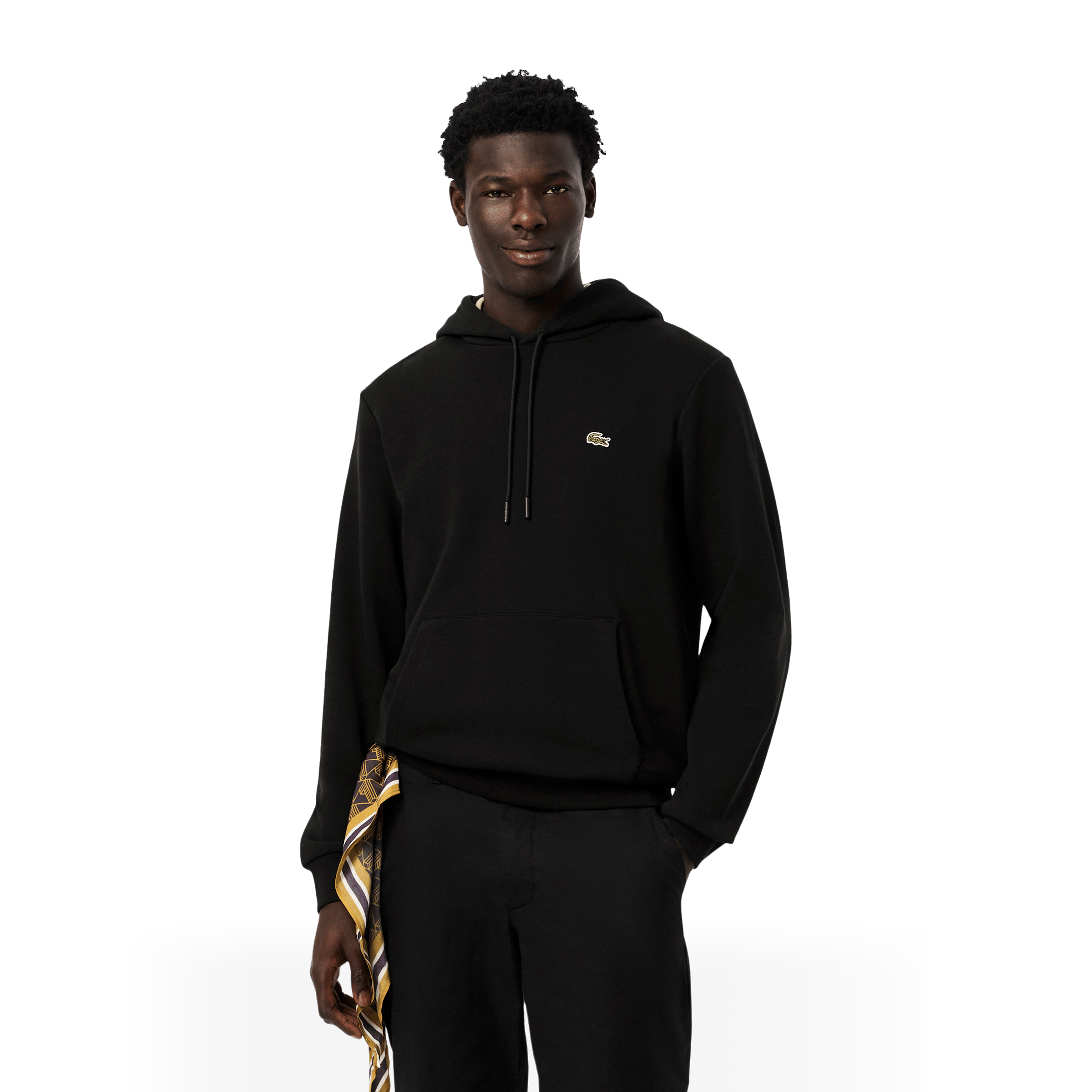 Mens Lacoste Cotton Fleece Hoodie