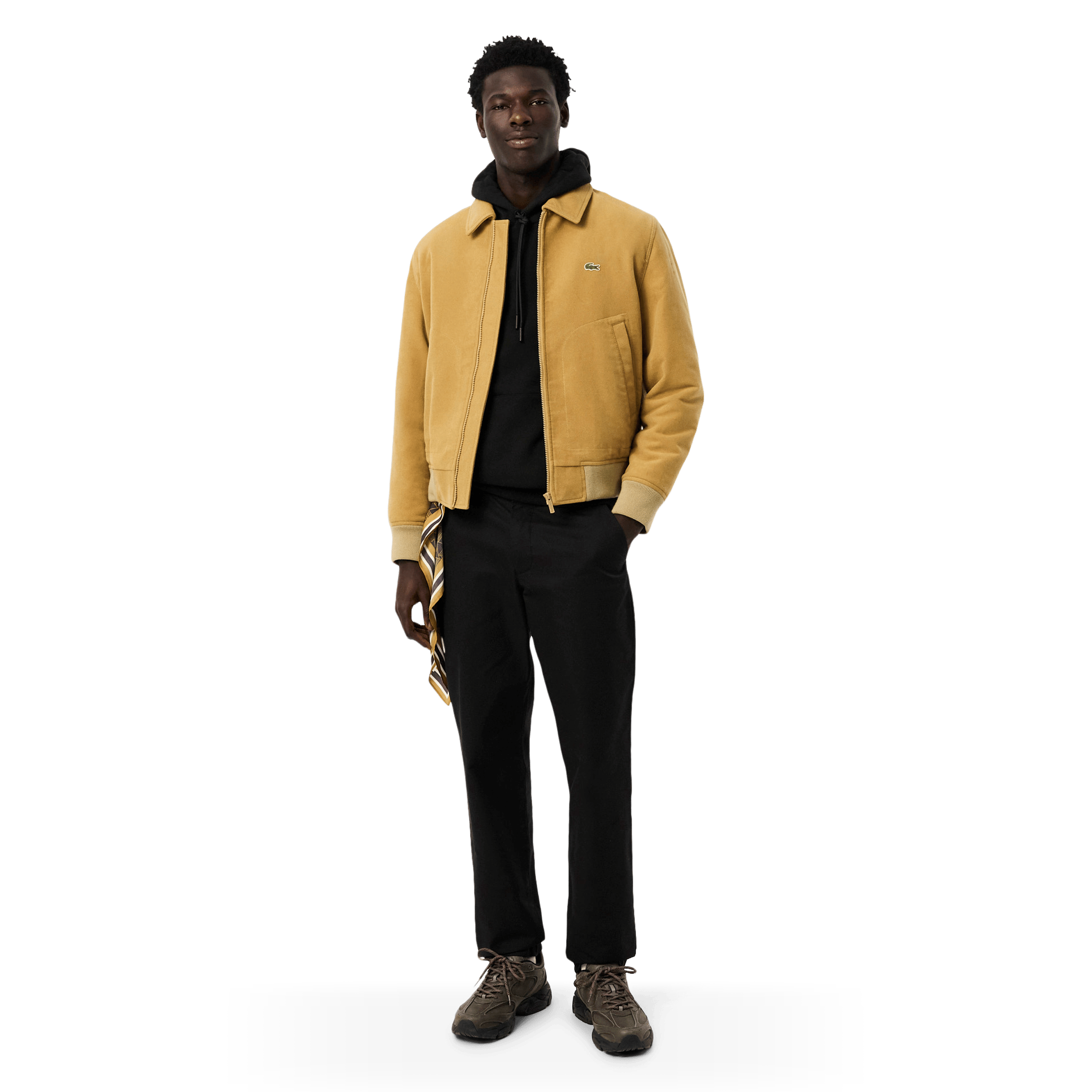 Mens Lacoste Cotton Fleece Hoodie