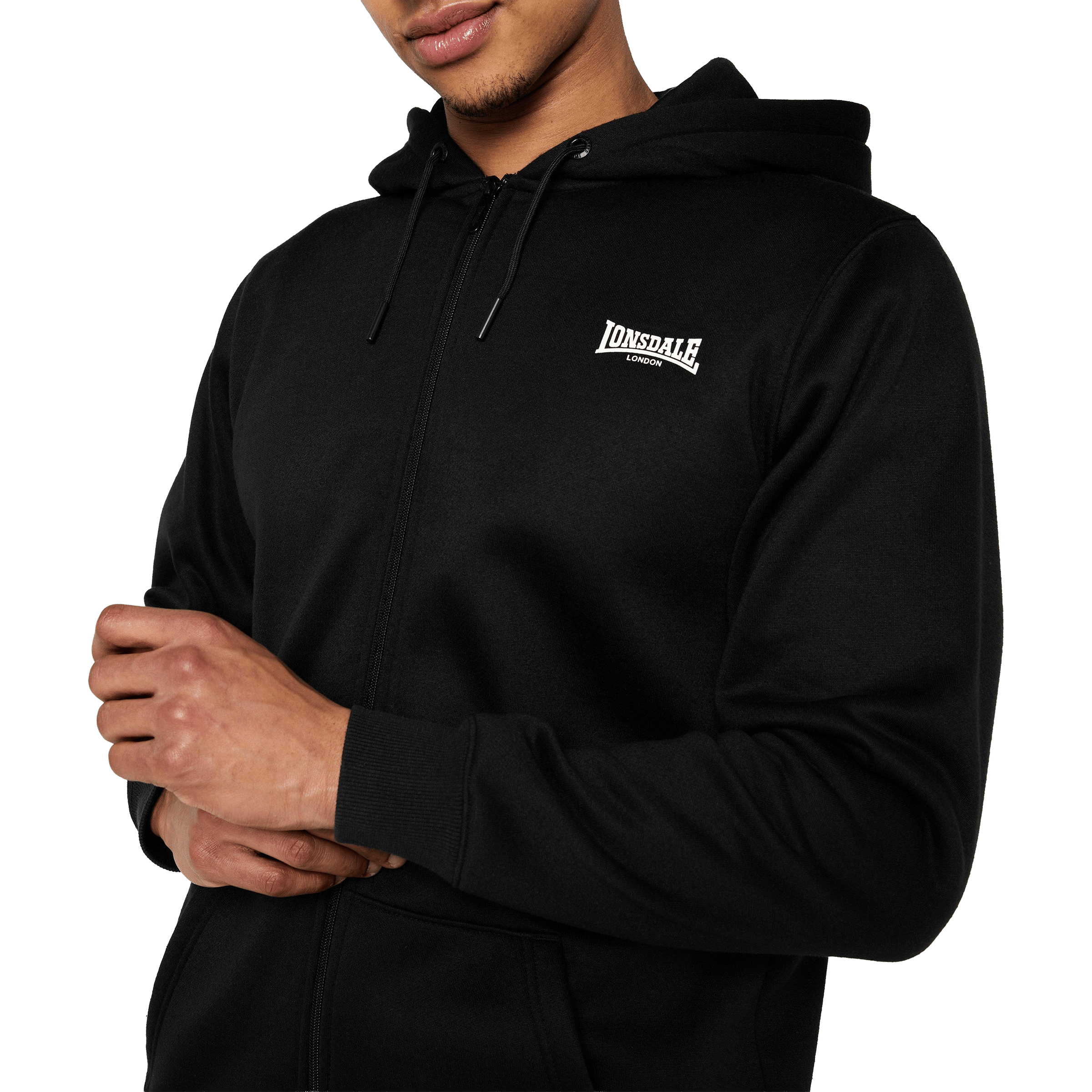 Mens Lonsdale Essential Zip Hoodie