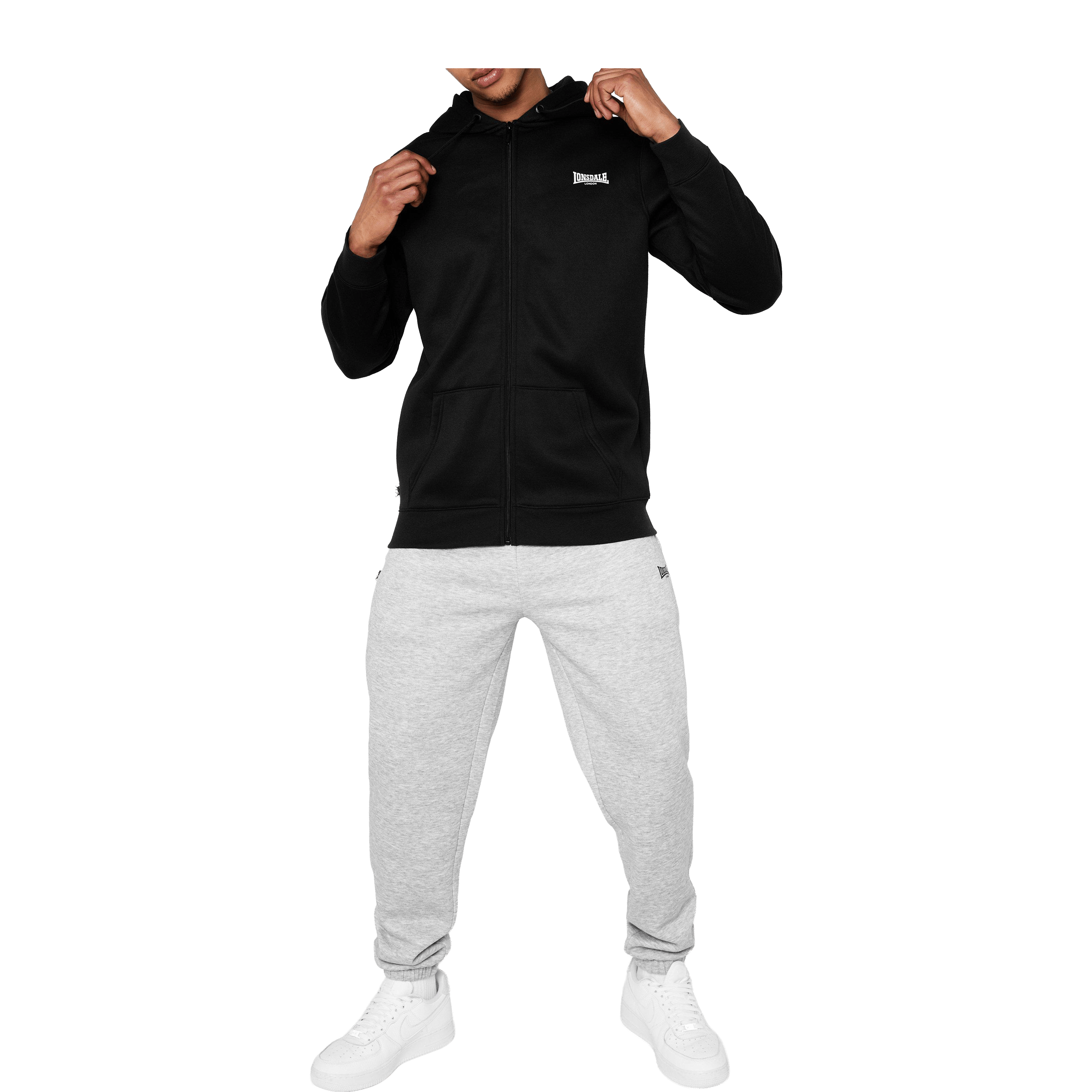 Mens Lonsdale Essential Zip Hoodie