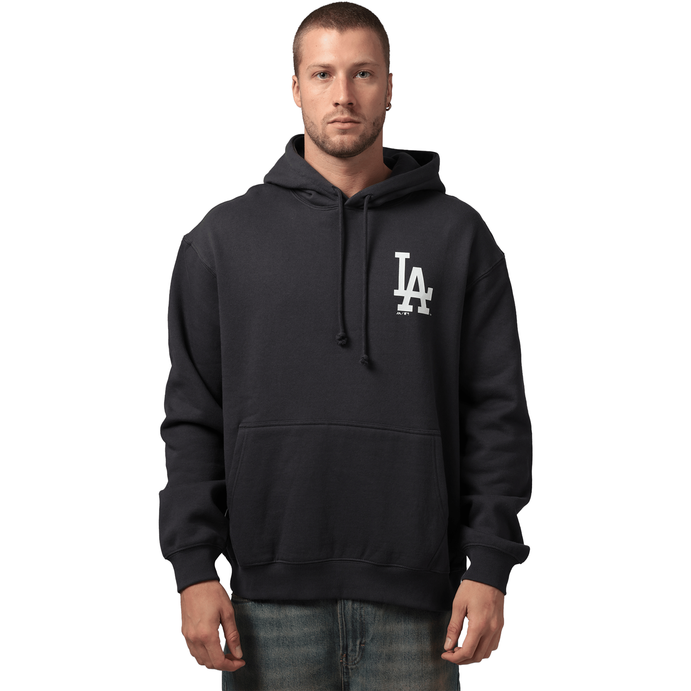 Mens Majestic Everteam Logo (LA Dodgers) Hoodie