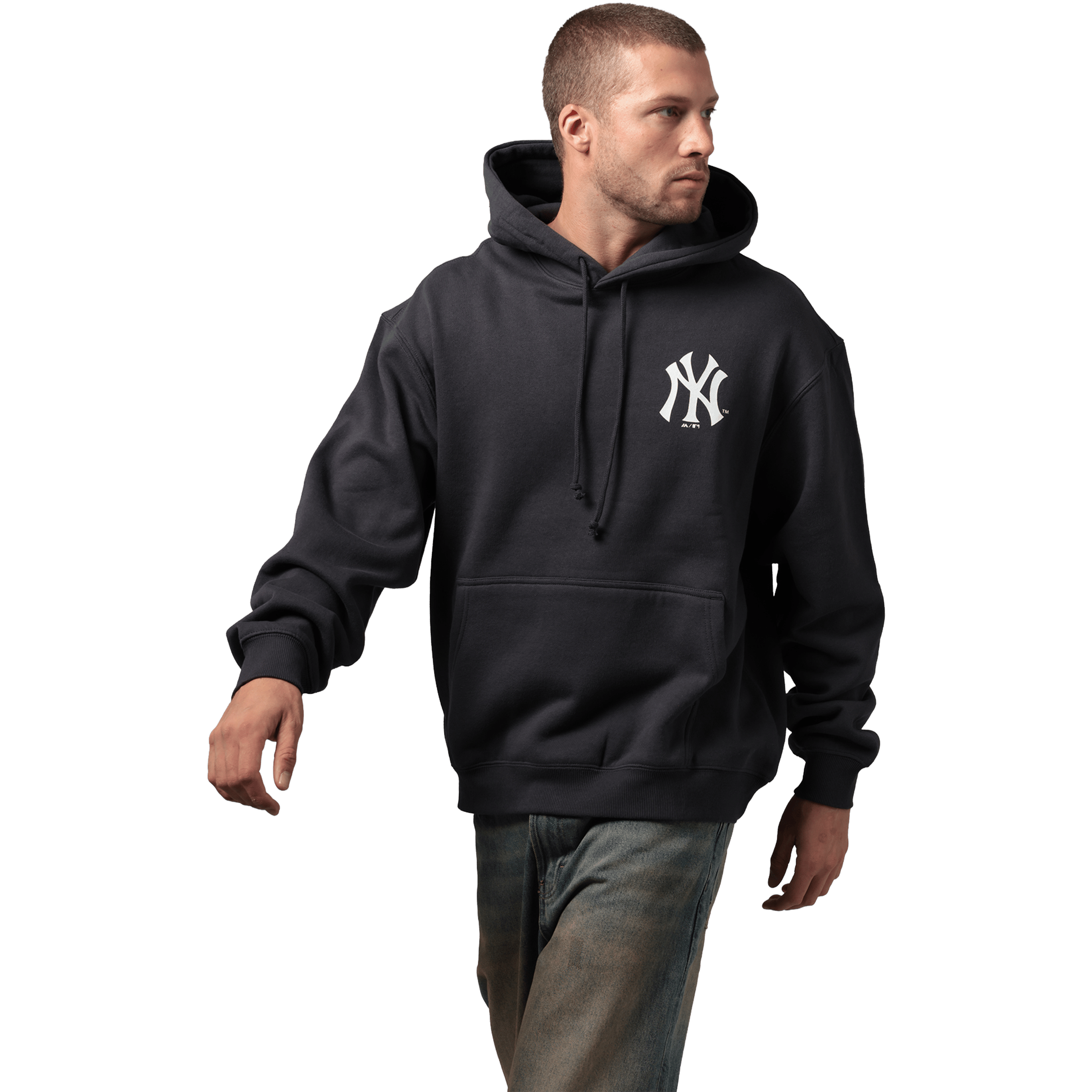Mens Majestic Everteam Logo New York Yankees Hoodie