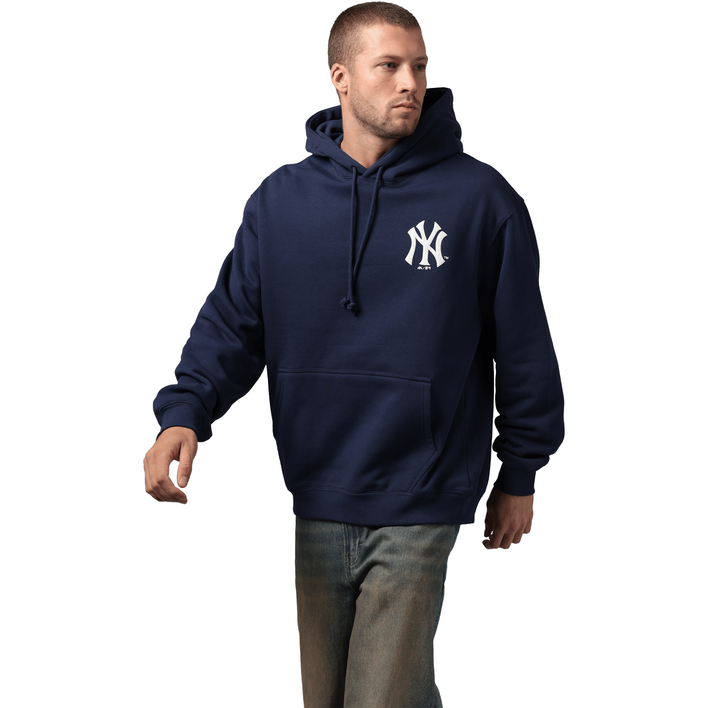 Mens Majestic Vintage Logo (NY Yankees) Hoodie