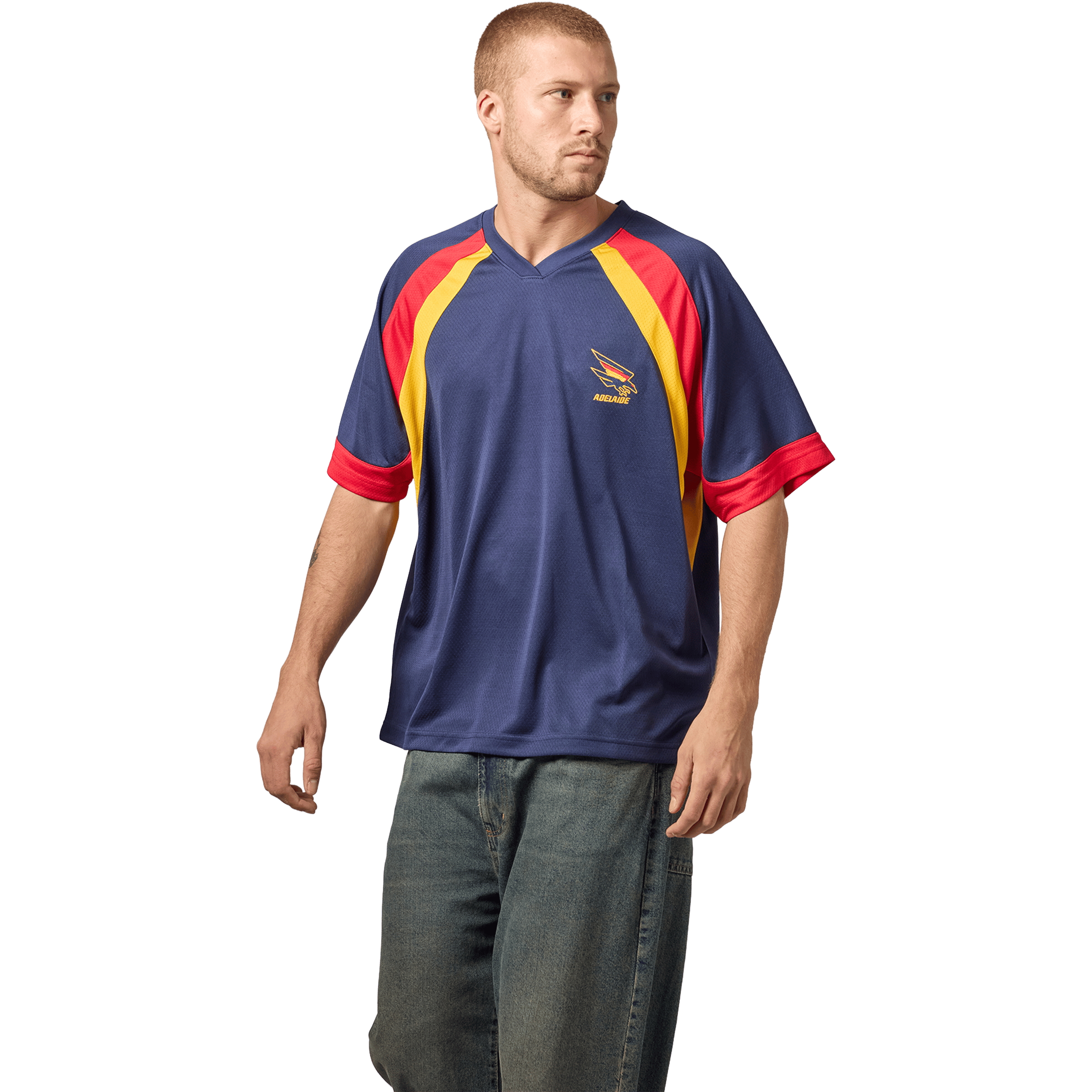 Mens Mitchell & Ness UNISEX V-NECK SOCCER TEE CRWS