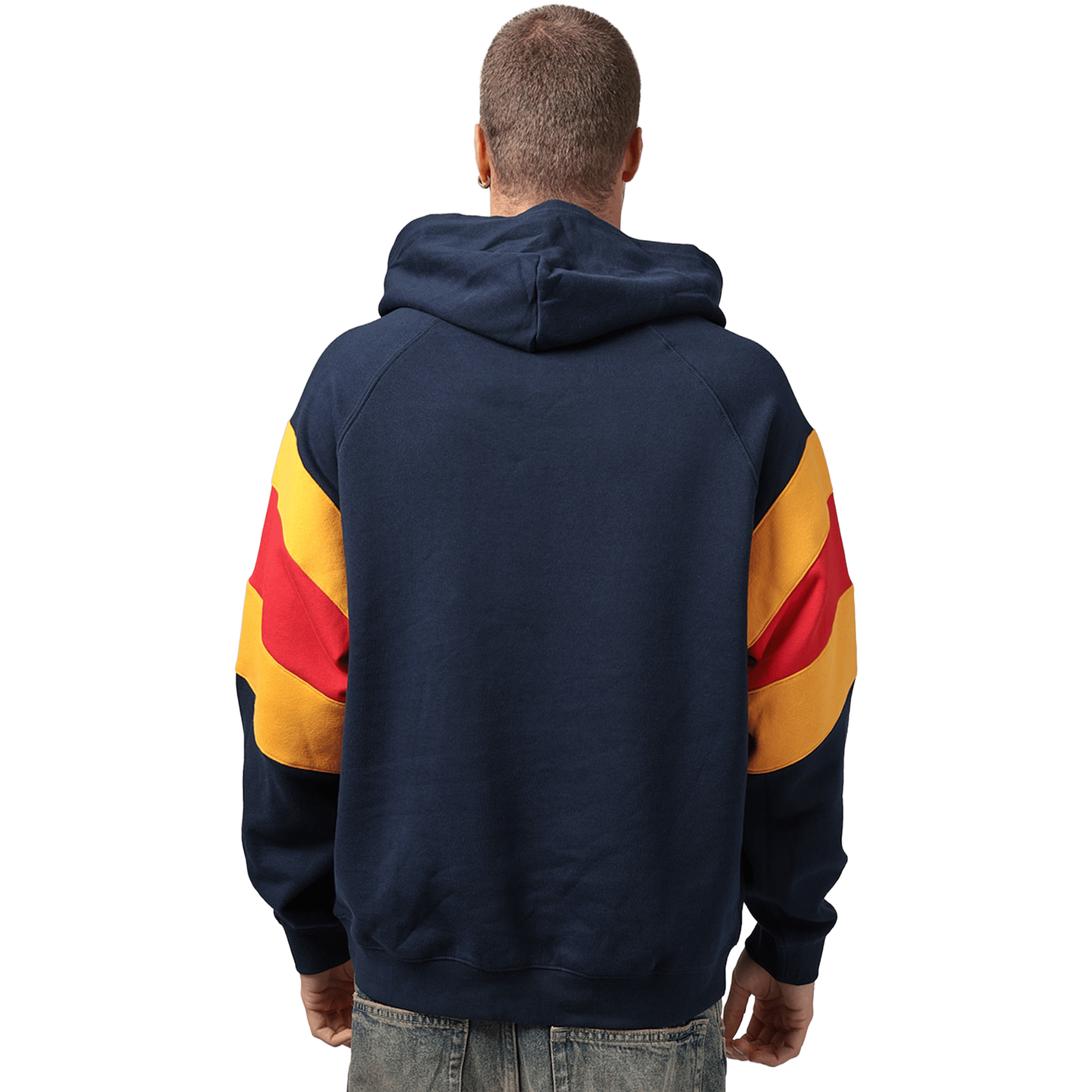 Mens Mitchell & Ness AFL Adelaide Crows Box Fit Fleece Hoodie