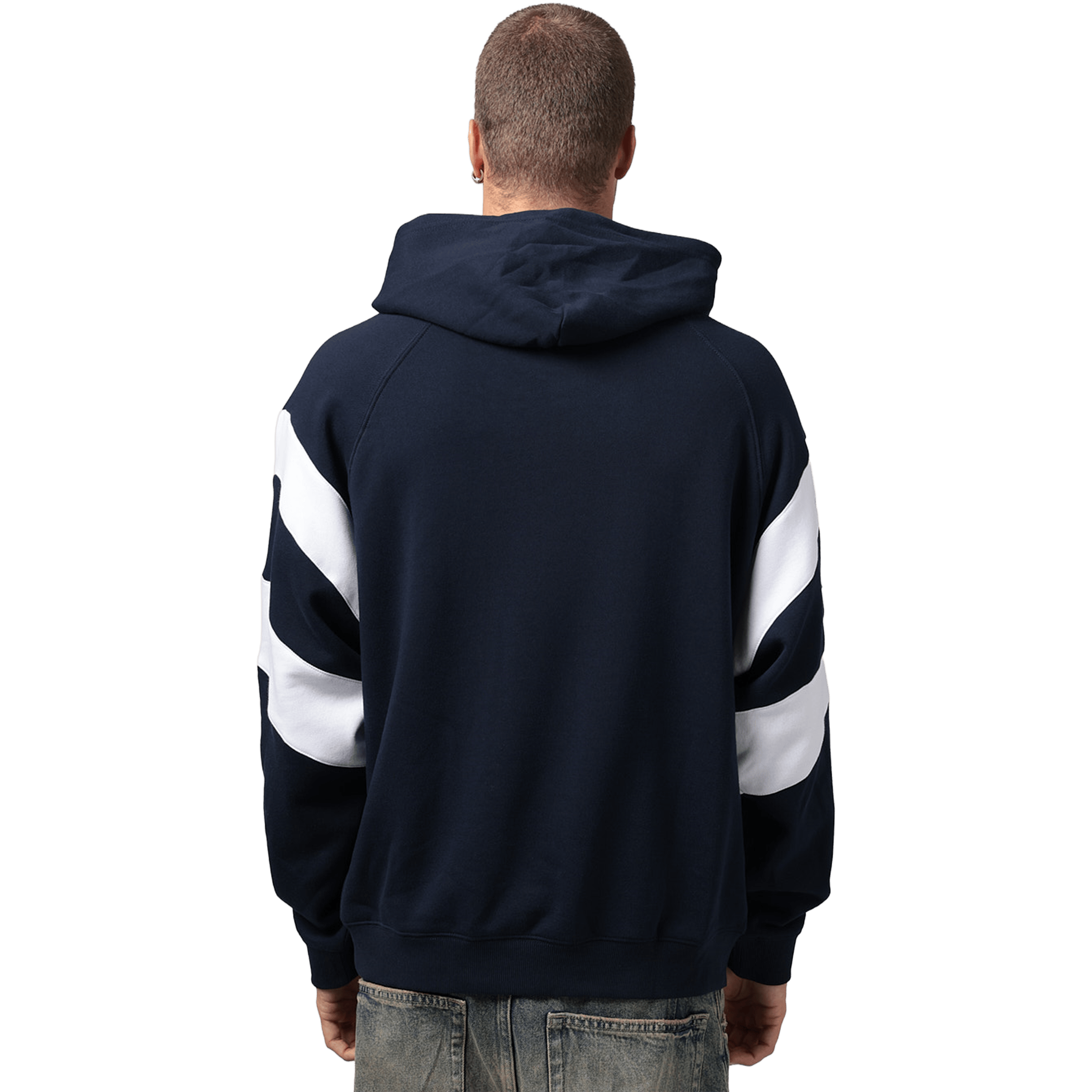 Mens Mitchell & Ness AFL Carlton Blues Box Fit Fleece Hoodie