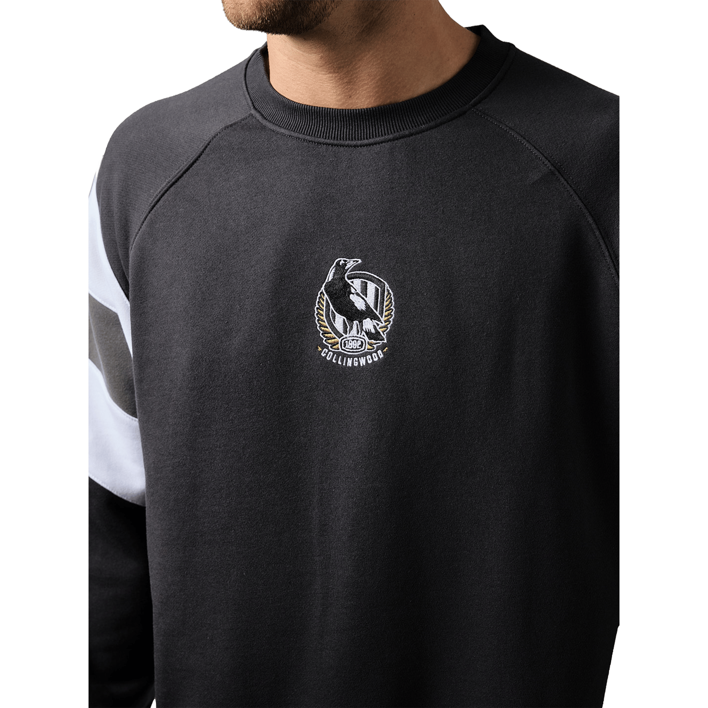 Unisex Mitchell & Ness AFL Collingwood Magpies Splice Crew Sweatshirts