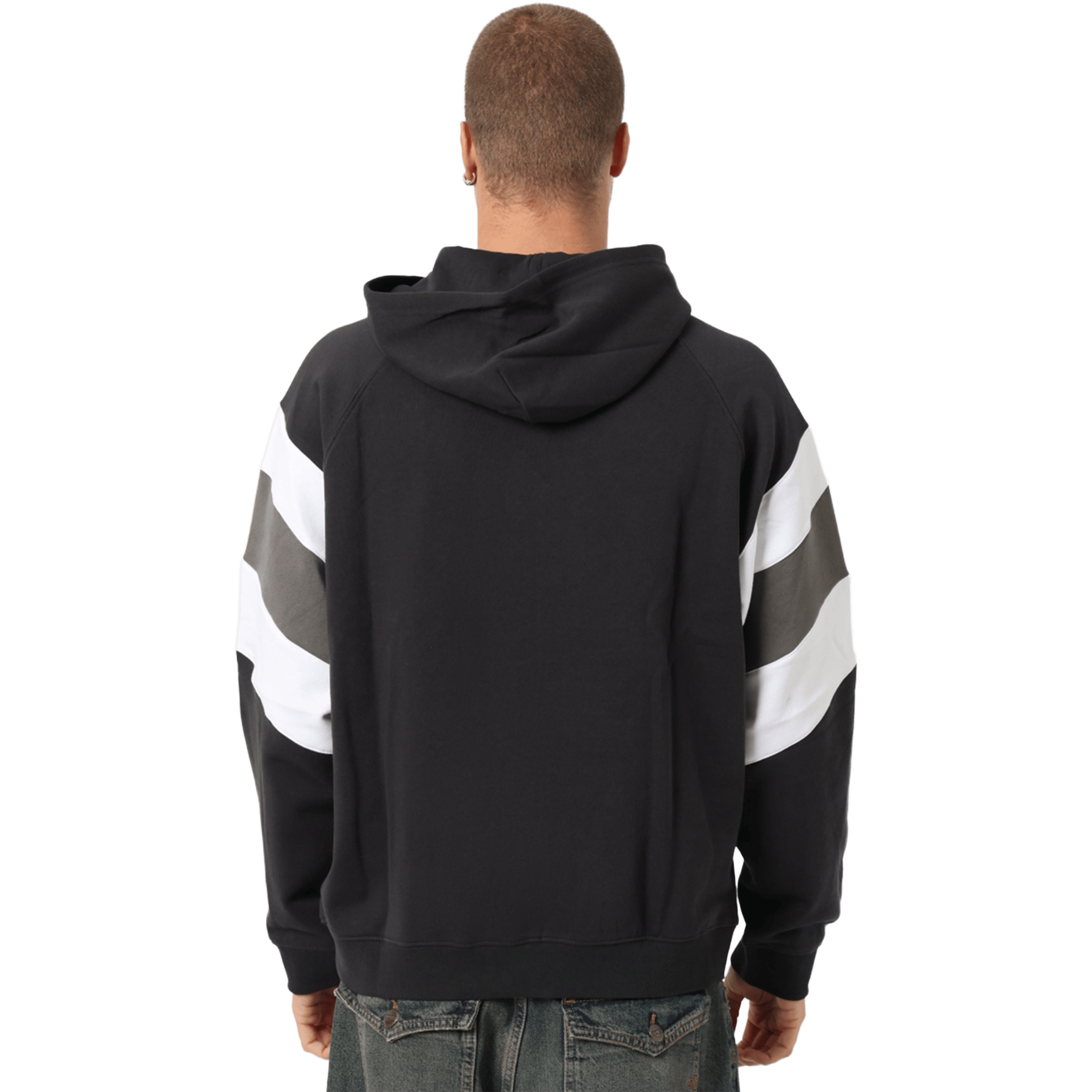 Mens Mitchell & Ness AFL Collingwood Magpies Box Fit Fleece Hoodie