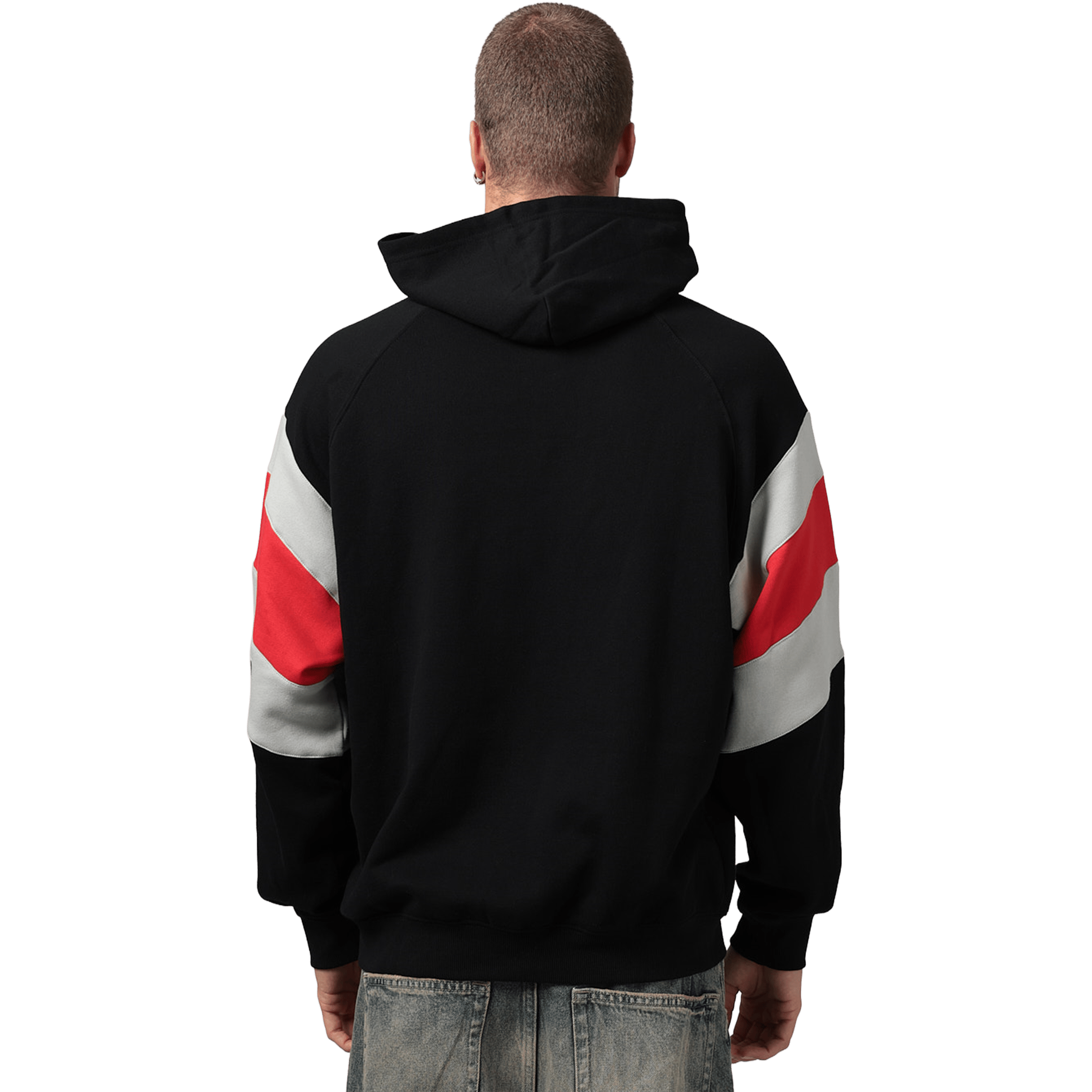 Mens Mitchell & Ness AFL Essendon Bombers Box Fit Fleece Hoodie
